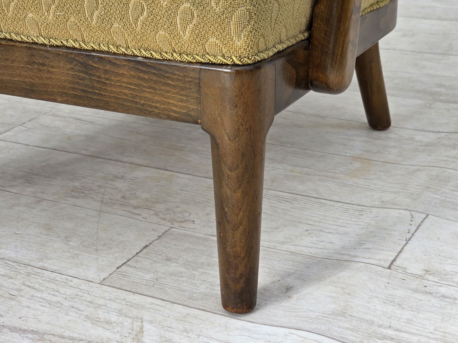 photo furniture 1960s, Danish Armchair By Slagelse Møbelværk, Model 157, Velour.