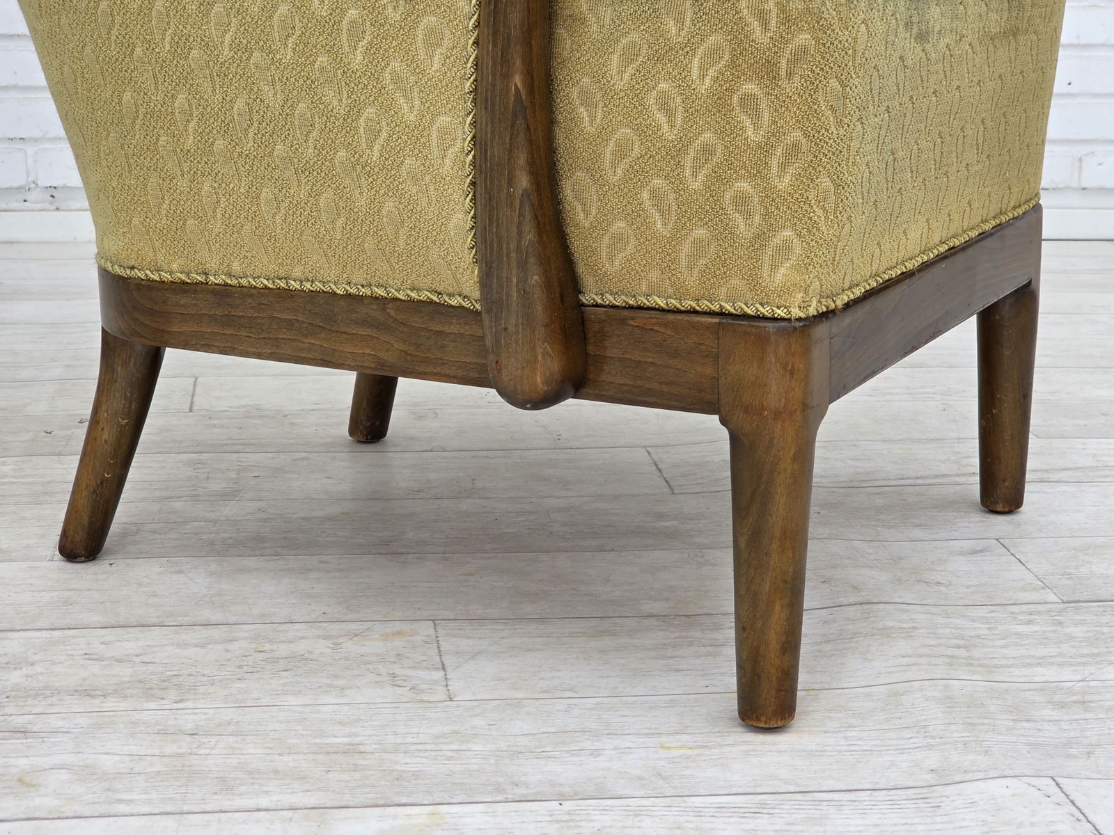 1150.0 1960s, Danish Armchair By Slagelse Møbelværk, Model 157, Velour. photo