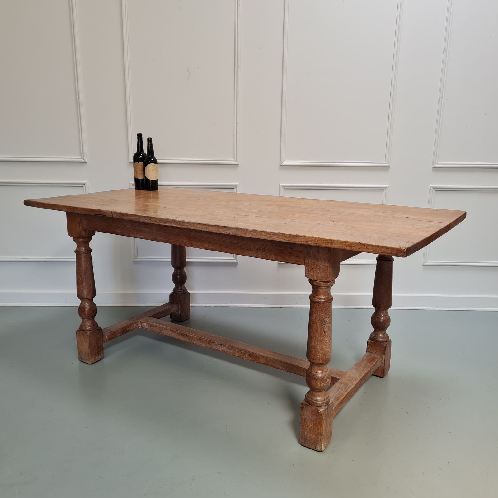 Pale Oak Antique Refectory Table C1880 Free Delivery Eng/Wales photo for sale