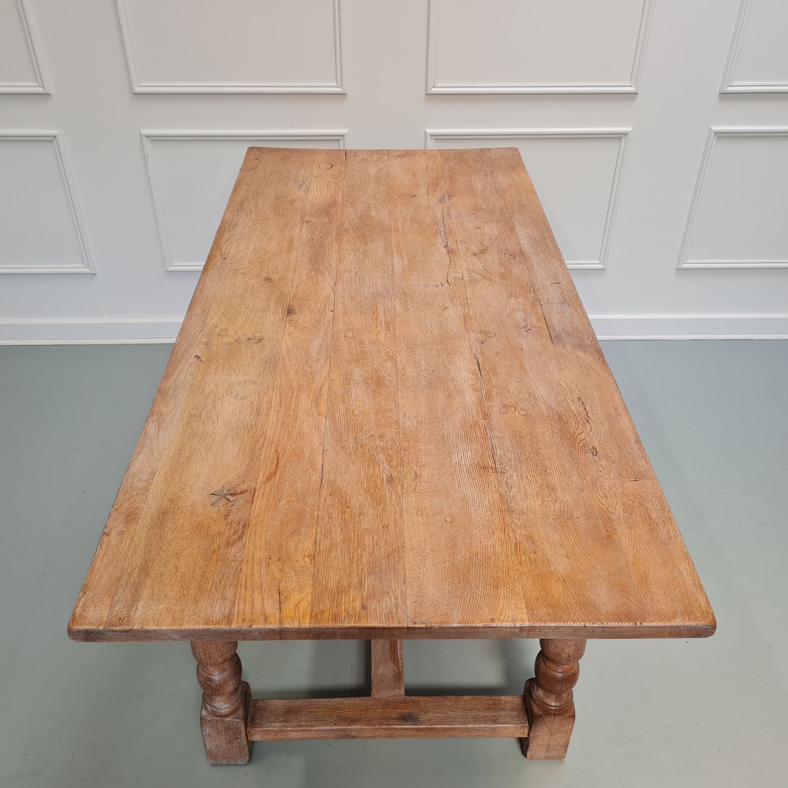 Pale Oak Antique Refectory Table C1880 Free Delivery Eng/Wales photo 1425.0
