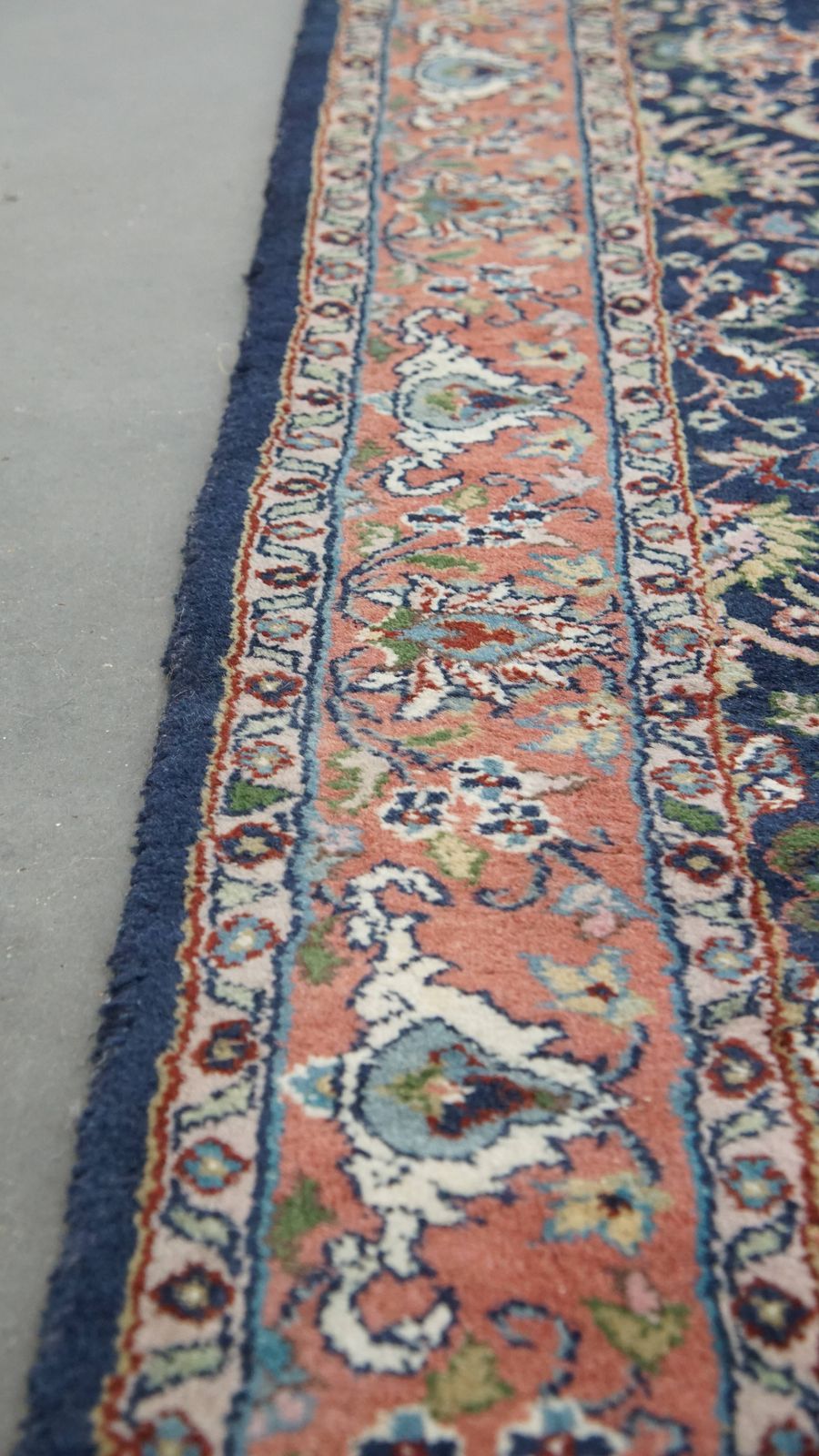 Mainly Dark Blue Oriental Runner Of 283x105cm With Beautiful Colors And Patterns photo 303.32399999999996