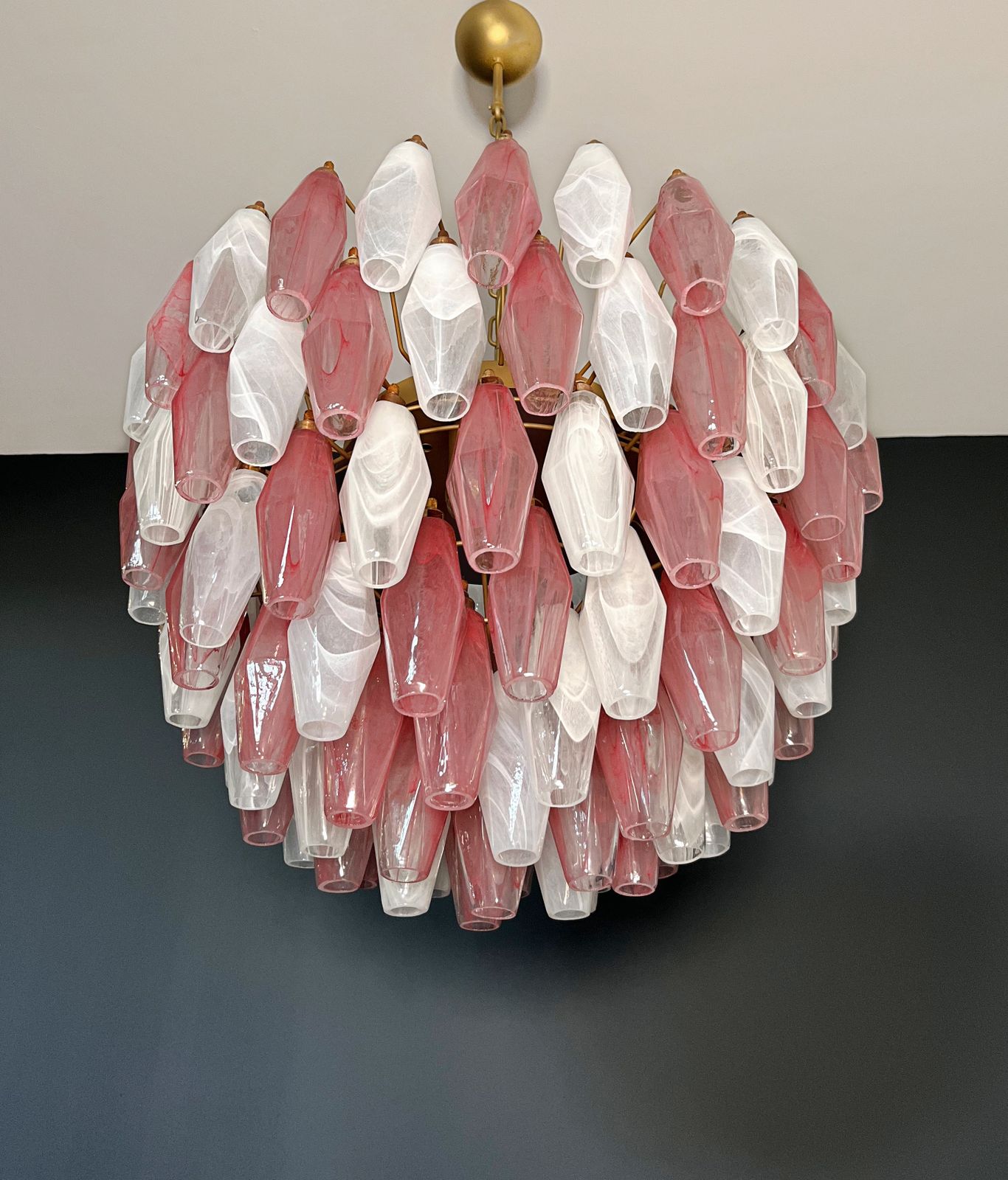 Amazing Murano Glass Candelier – 111  Multicolored Alabaster Poliedri photo furniture