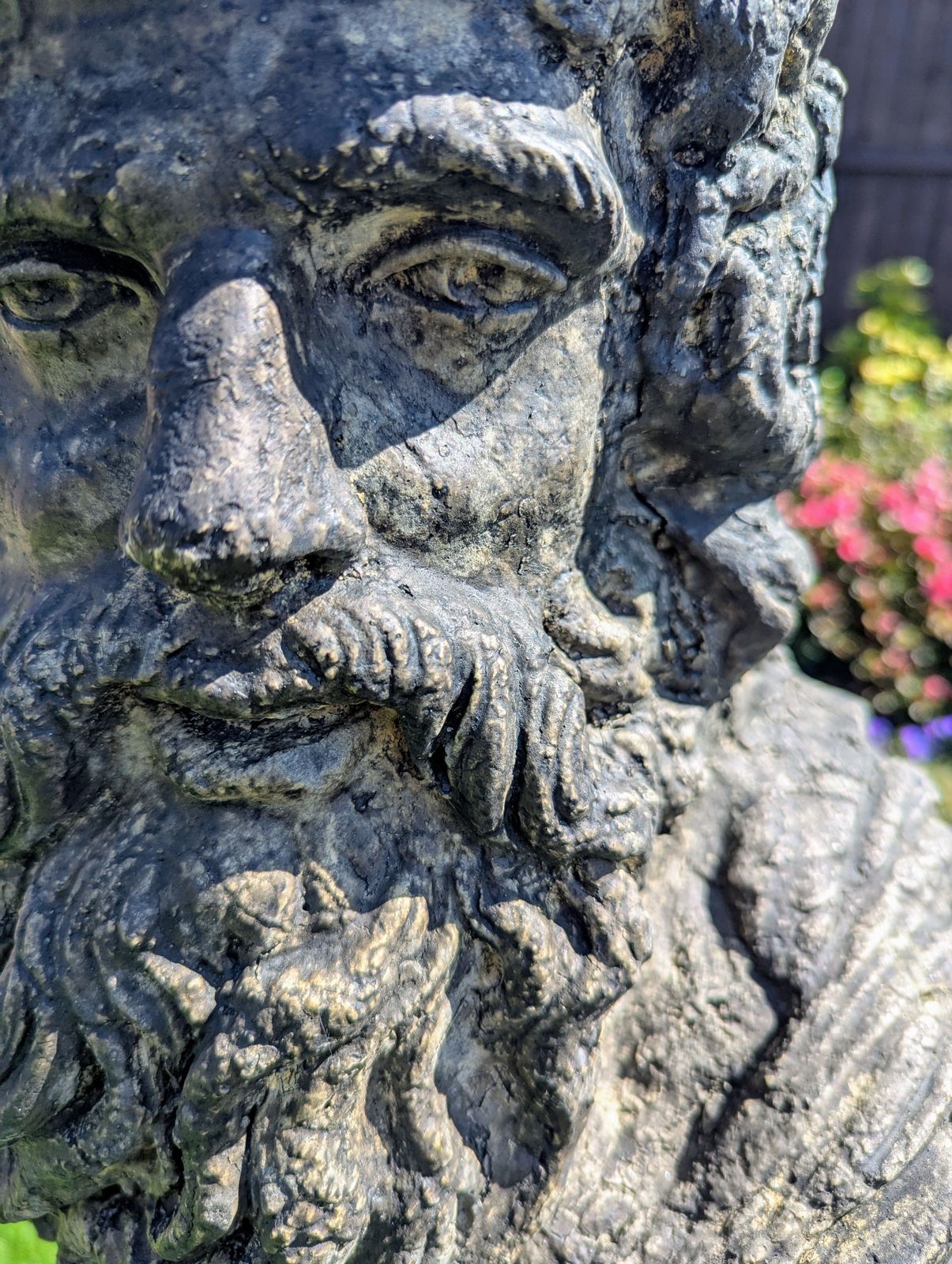 photo buy Zeus Greek Sky Thunder God, Garden Ornament English Stone ,Delivery Available Via Our Sister Specialist Courier Company 0230.