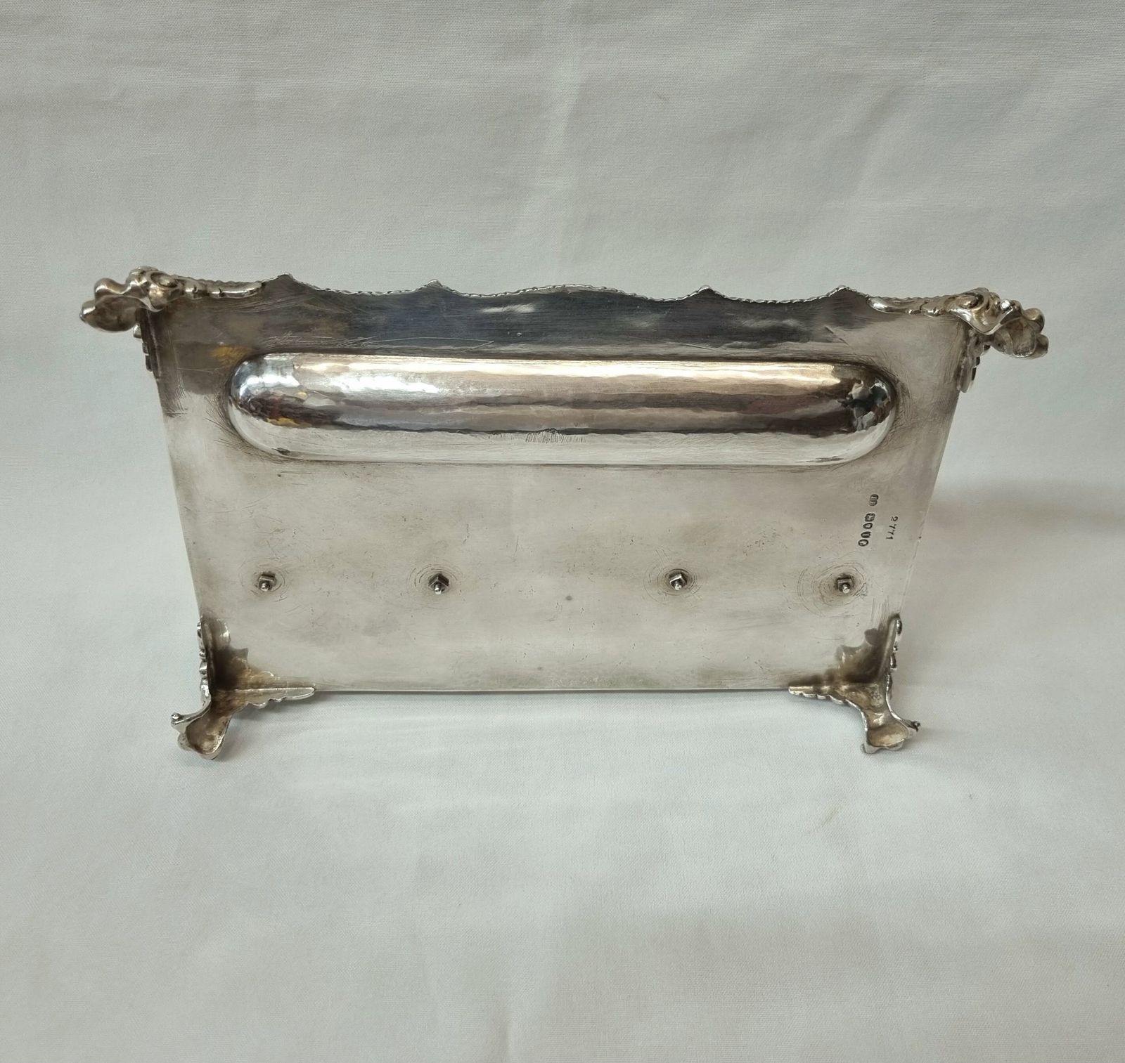 An Eye Catching Antique Victorian Sterling Silver Inkstand By John W. Figg, London 1884, With An Interesting Aristocratic Armorial Device. photo Home Decor