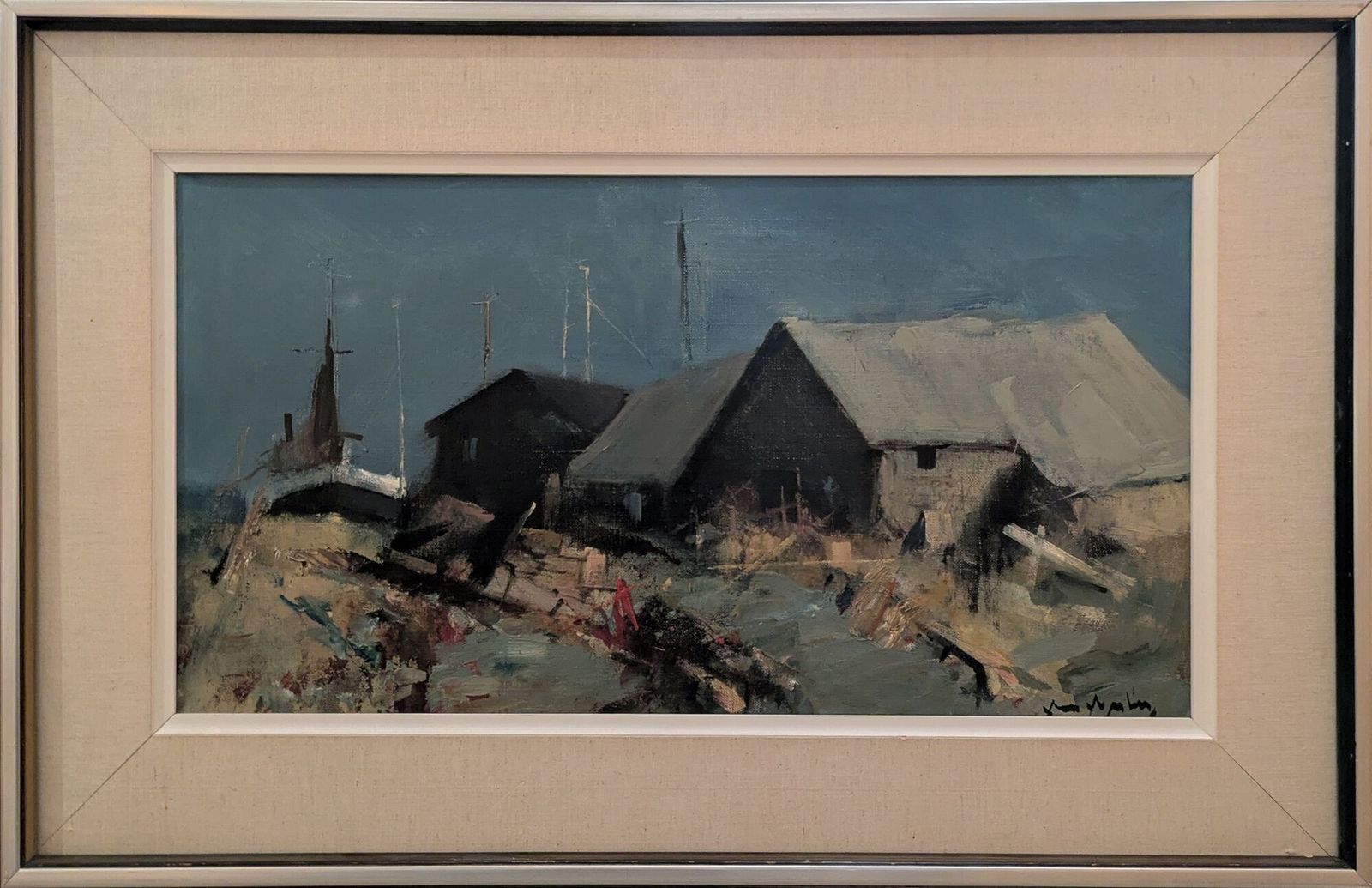 20th Century Swedish School 'Fishing Village'