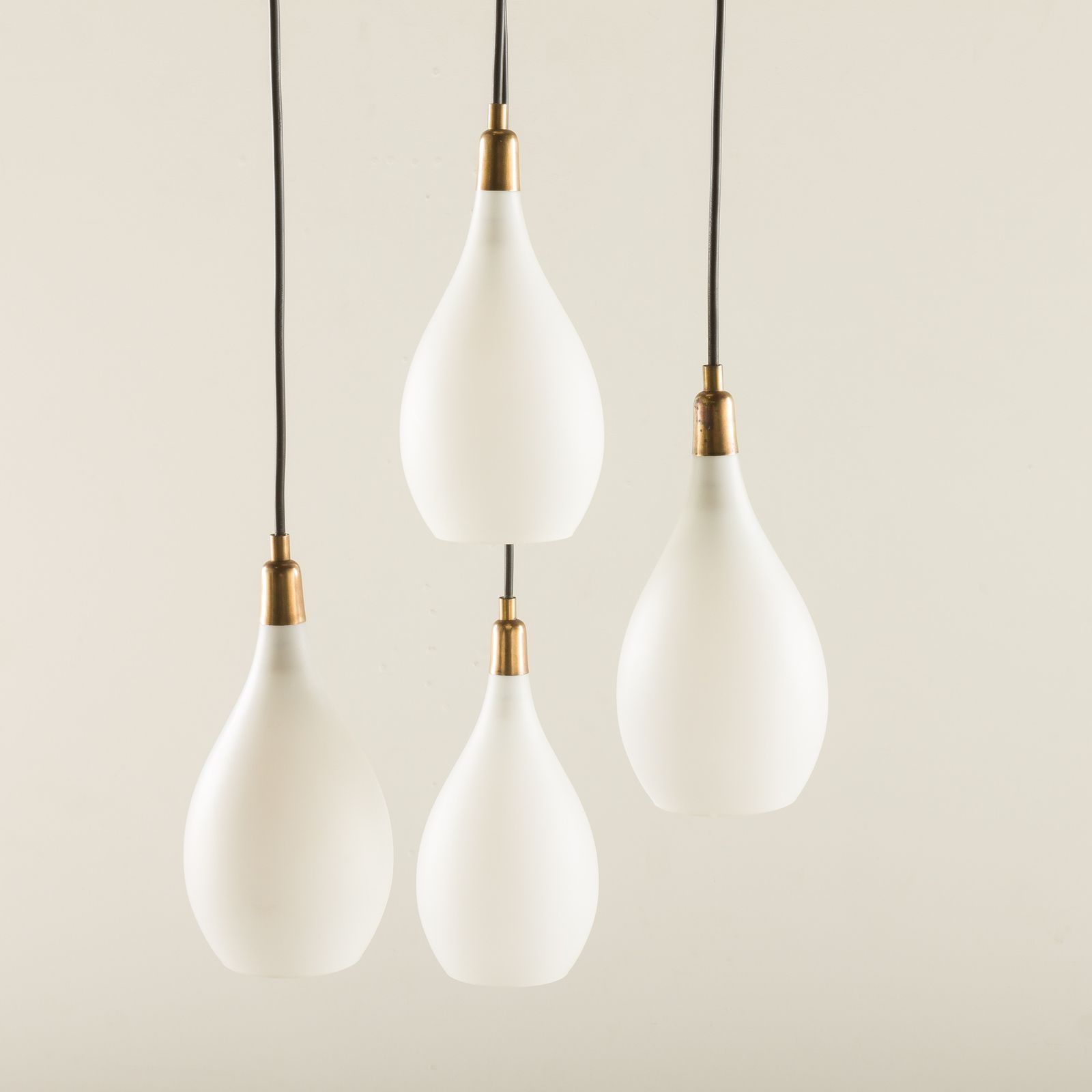 Italian Vintage Chandelier In Opaline Glass, Mid Century Modern 1970s photo 682.0