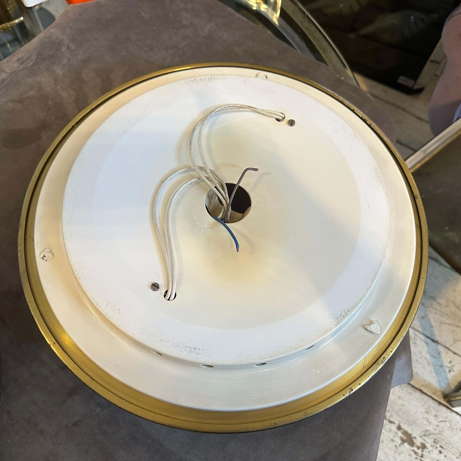 photo vinterior 1960s Luigi Caccia Dominioni Style Mid Century Modern Italian Ceiling Lights