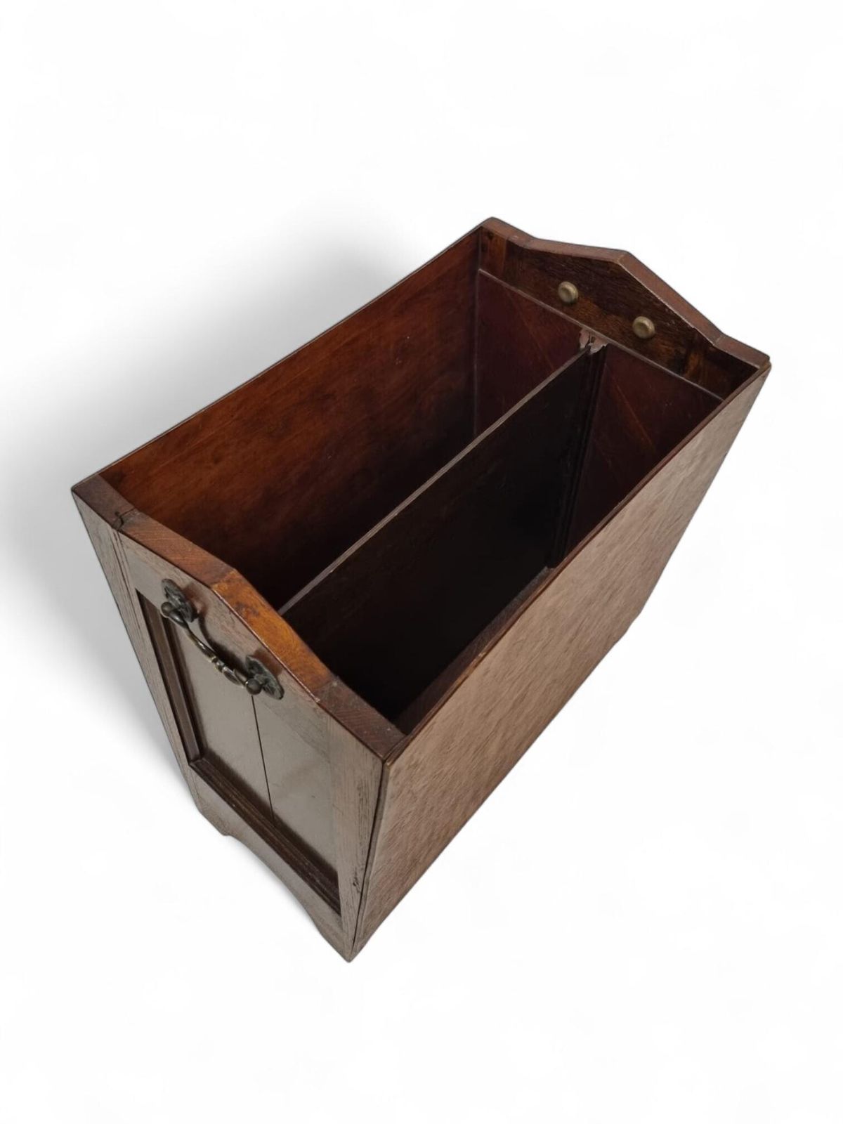 Antique Oak Magazine Rack / Brown Oak C1920 photo buy