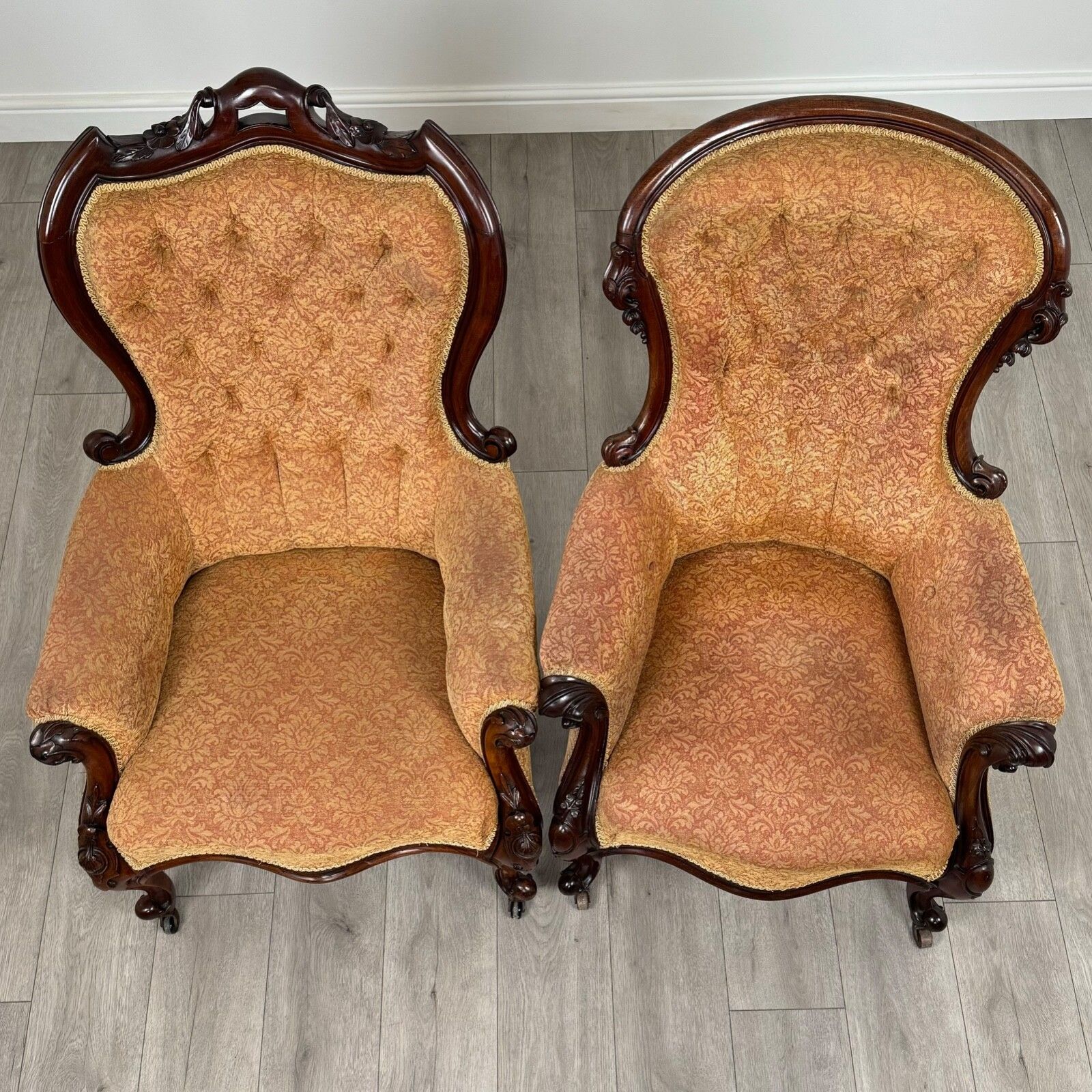 1950.0 Antique 19th Century Mahogany 3 Piece Suite Of Finest Quality photo
