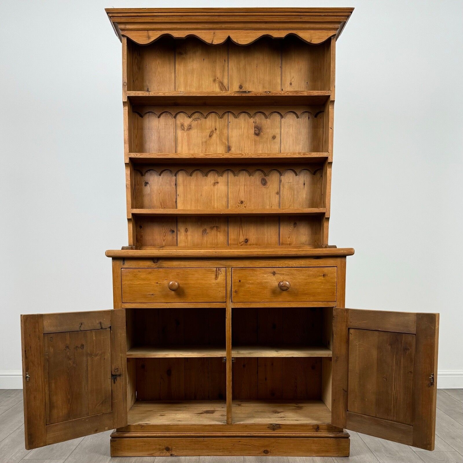 Vintage 20th Century Good Quality Pine Dresser photo for sale