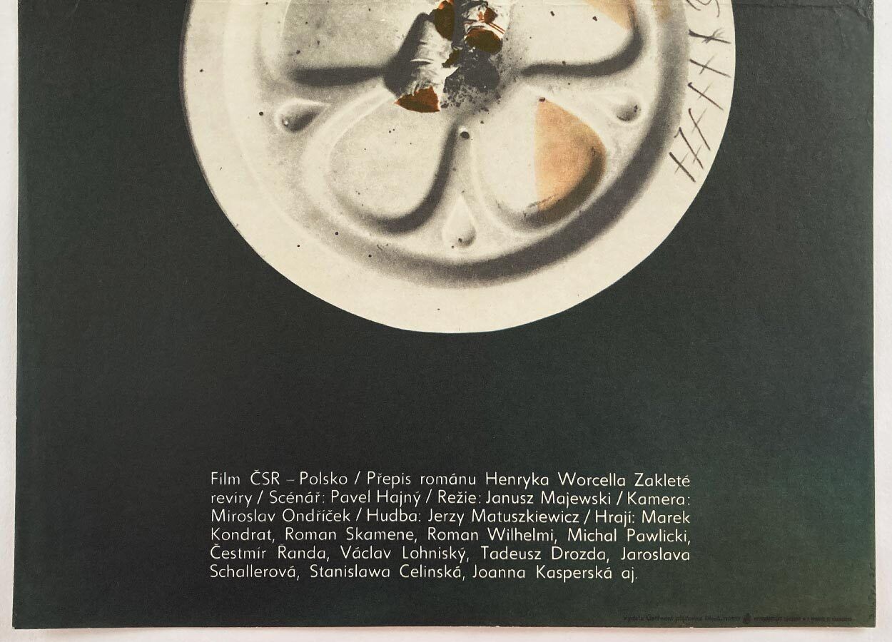 Original Film Poster, Behind The Scenes At Pacific Hotel, Zdeněk Ziegler, 1975, Genuine Czech Vintage Print photo Art