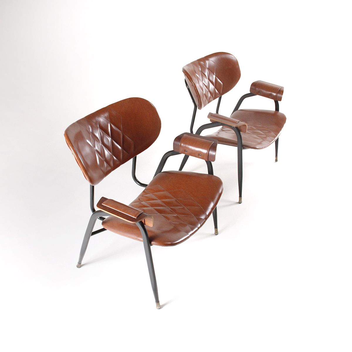 Pair Of 50s Armchairs Designed By Gastone Rinaldi For Rima photo Furniture