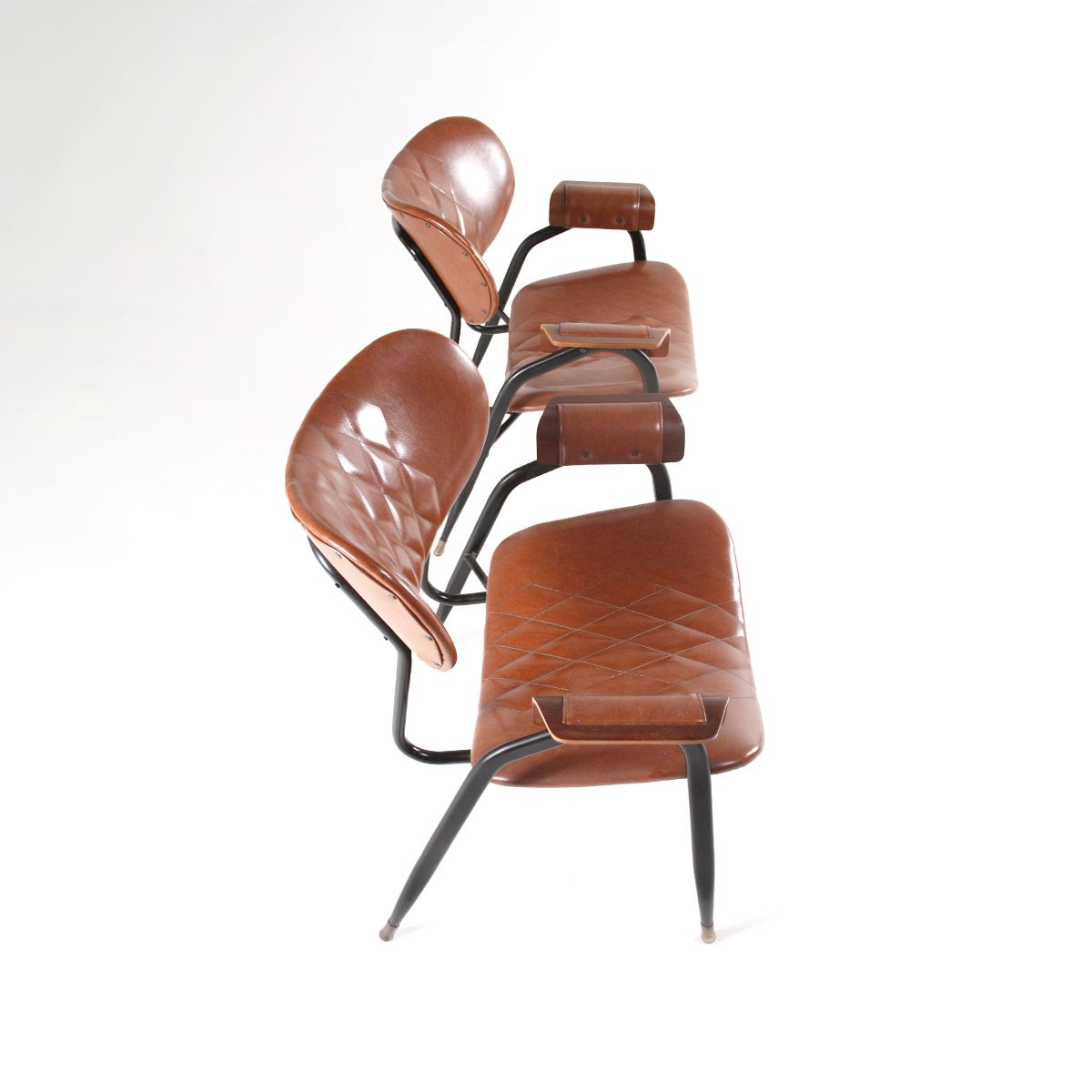 Pair Of 50s Armchairs Designed By Gastone Rinaldi For Rima photo vinterior