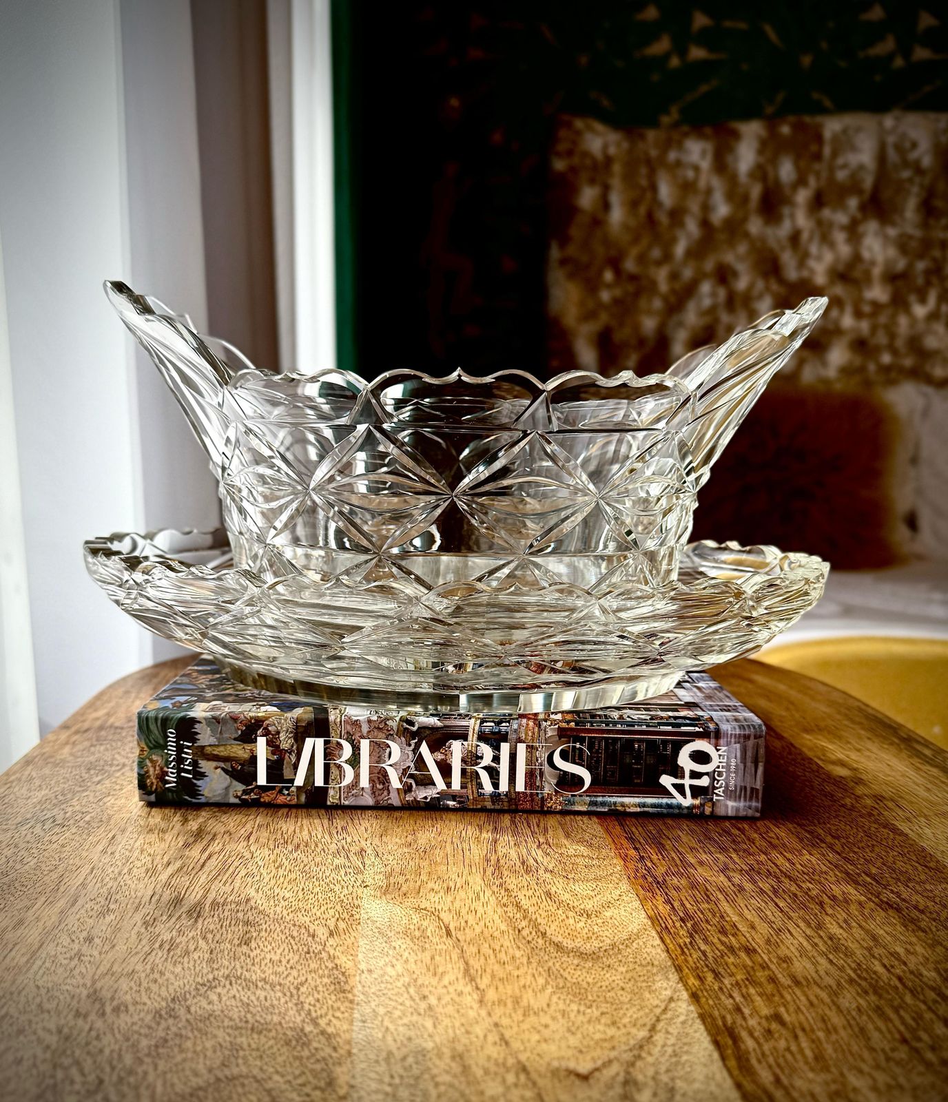 Rare Set Of 3 Irish Georgian Cut Glass Bowls With Original Underplates, Circa 1780 1800 photo furniture