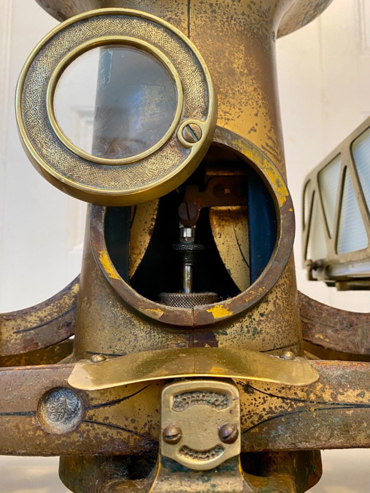 Home Decor Antique Large Brass Grocers Shop Counter Scales By 'The Automatic Scale Company' photo