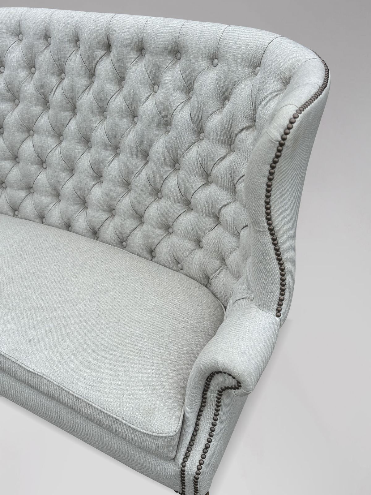20th Century Upholstered High Wing Back 2 Seater Settee photo buy