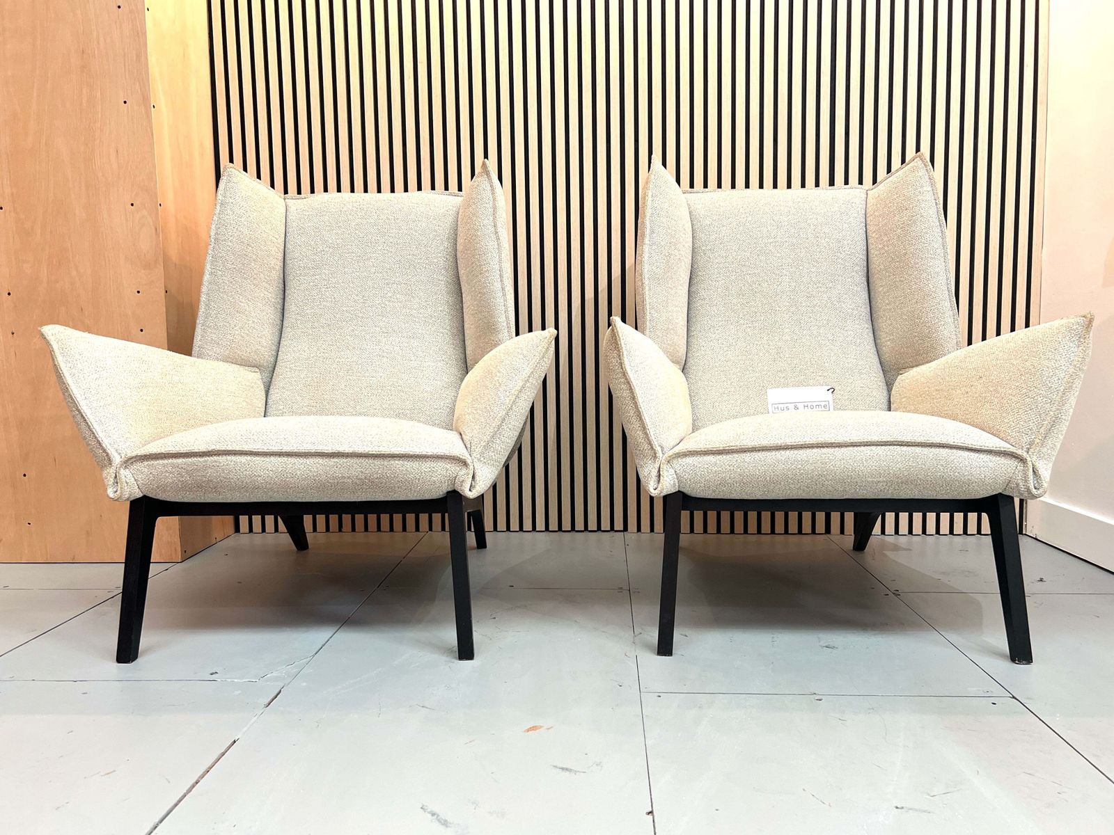 Ligne Roset, Pair Of Upholstered Toa Armchairs photo buy