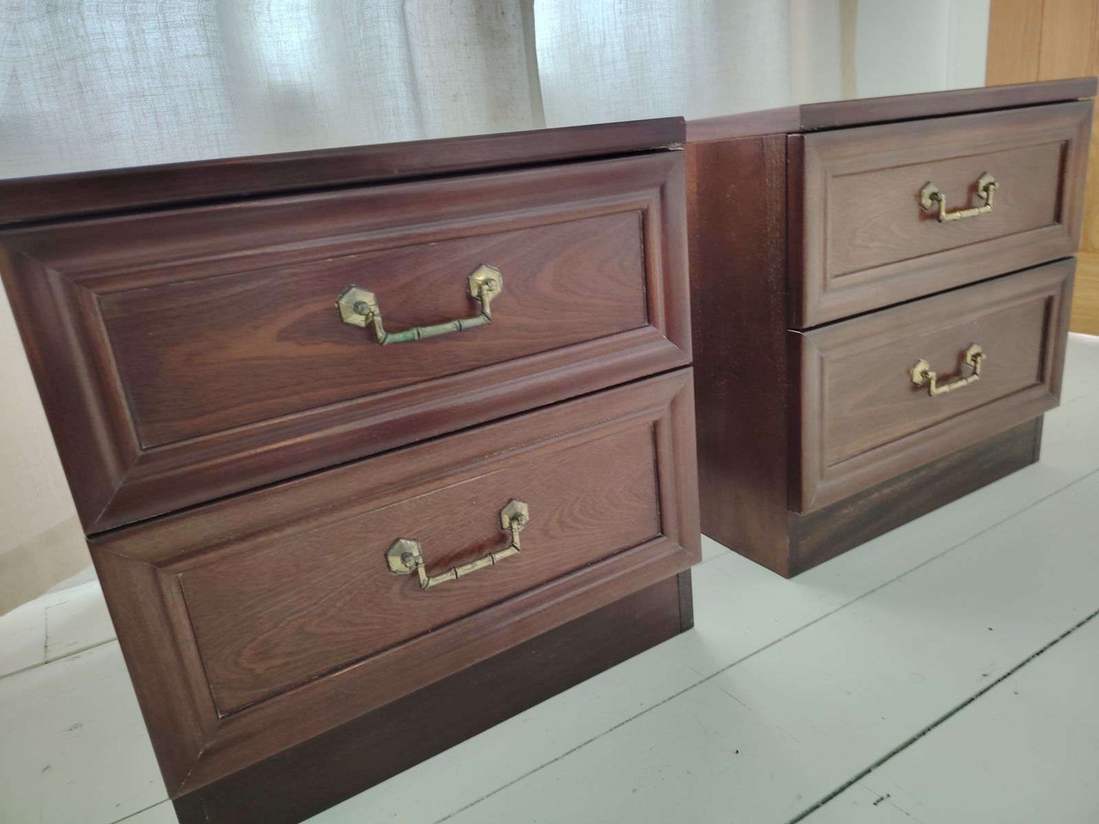 G Plan   Mid Century Bedside Drawers With Brass Handles photo furniture
