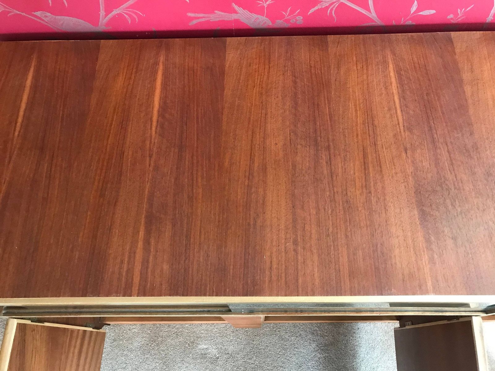 Vintage Utility Sideboard By Castle Furniture In Teak Veneer From 1955 photo 250.0