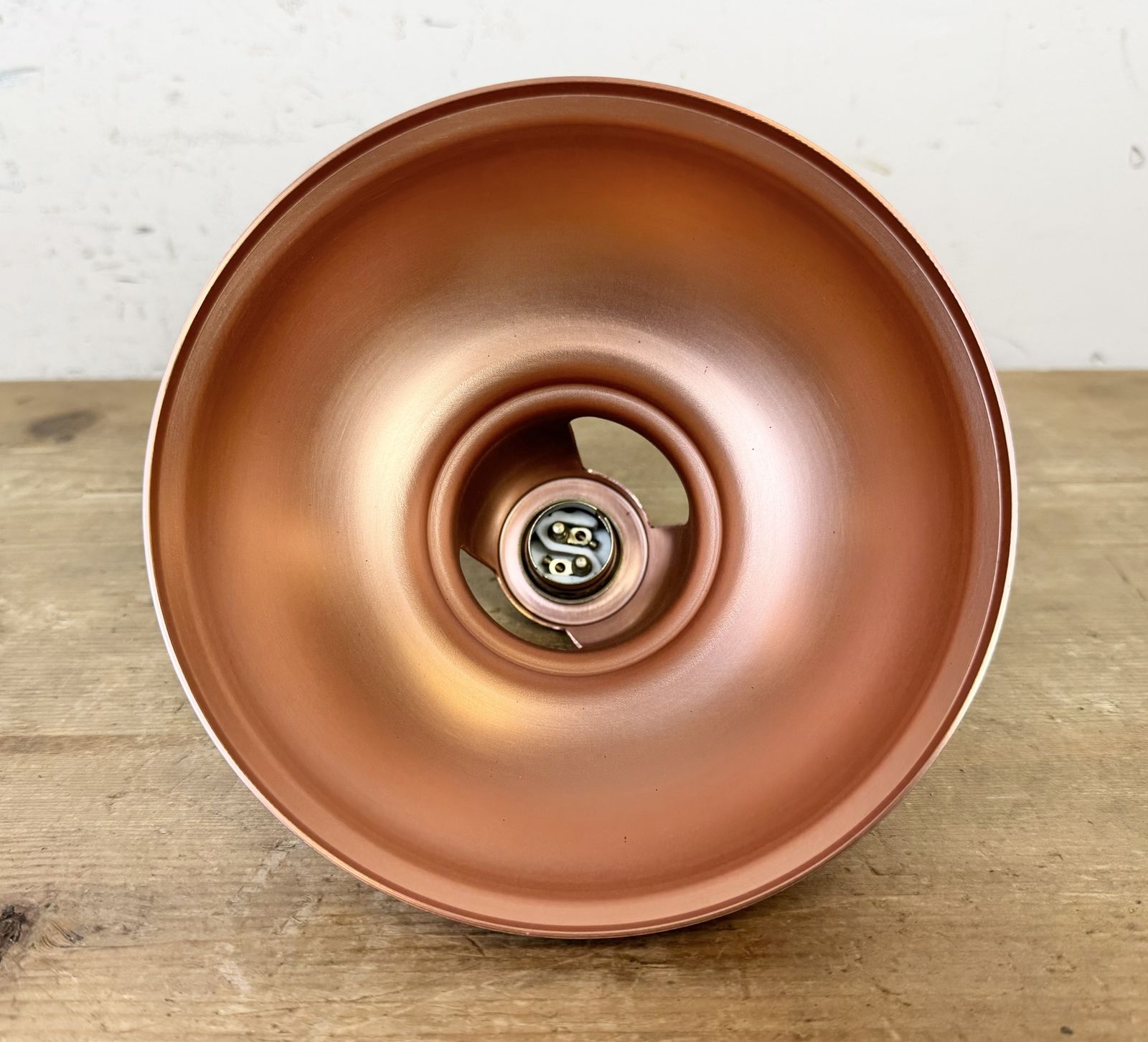 Industrial Copper Ceiling Lamp, 2000s, 7x photo for sale