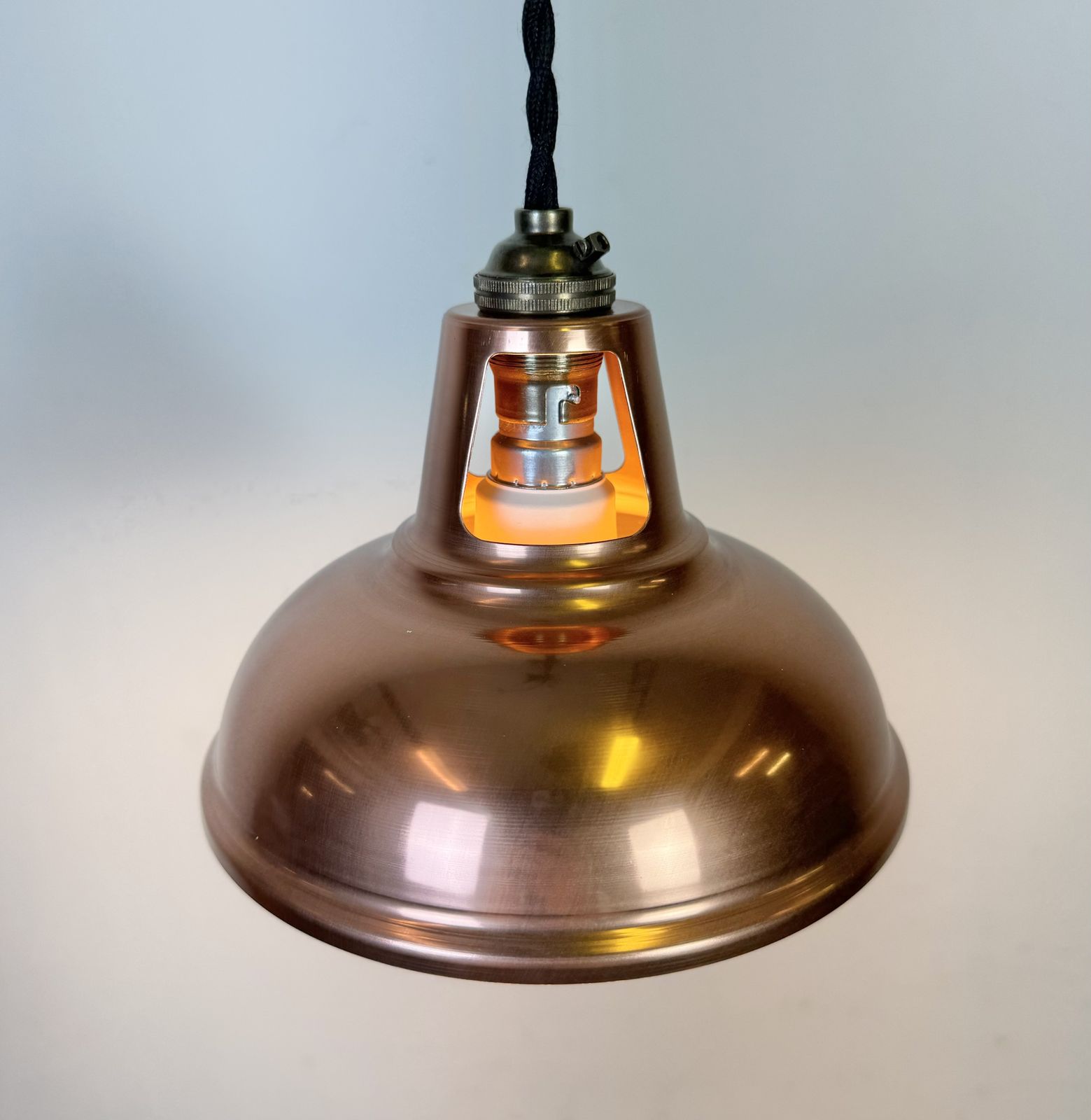 Industrial Copper Ceiling Lamp, 2000s, 7x photo buy