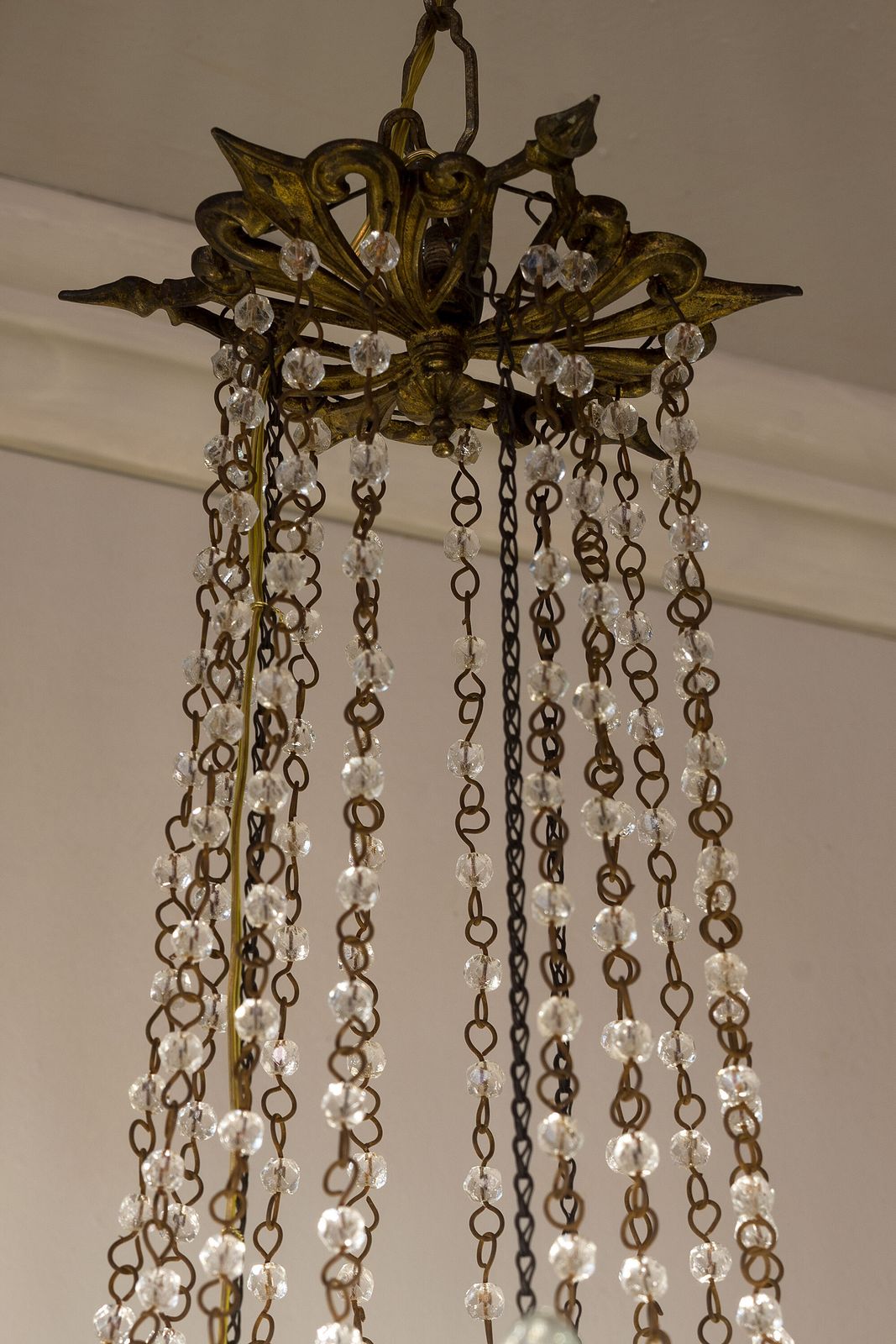 Antique French Empire Balloon Style Chandelier   6 Lights. photo 1220.0