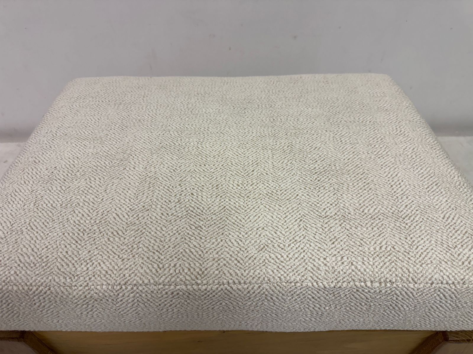 Belgian Oak Stool By De Puydt In Neutral Fabric photo buy