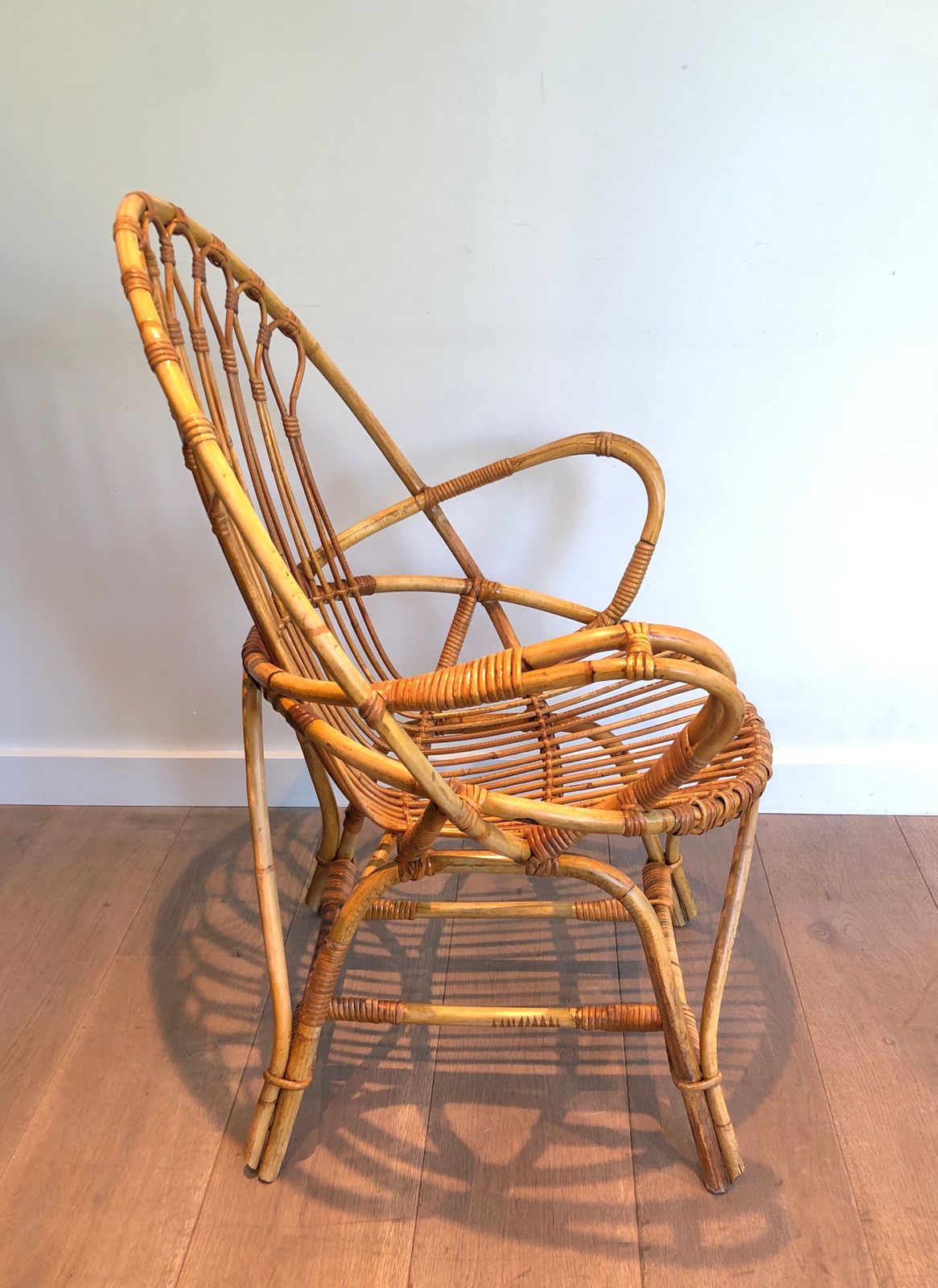 photo buy Pair Of Rattan Armchairs, 1970s