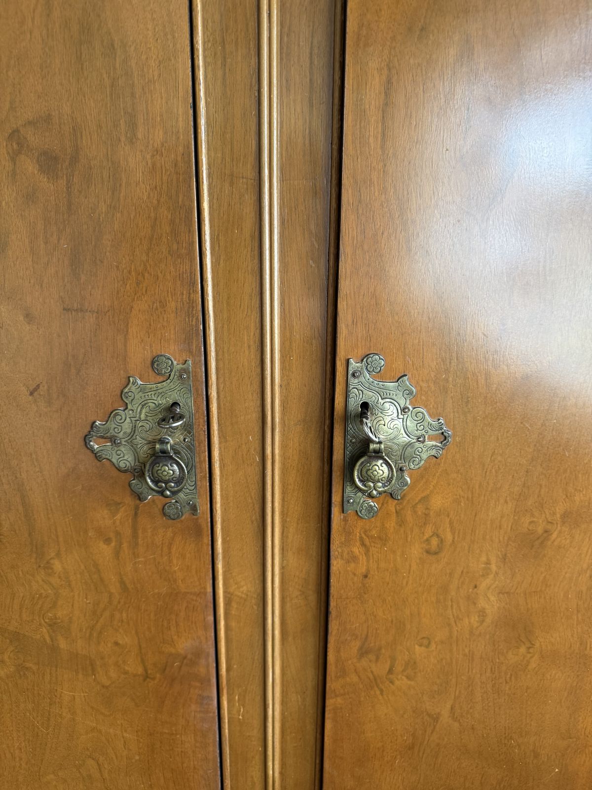 Double Wardrobe   Oak / Dark Wood   Solid Wood photo for sale