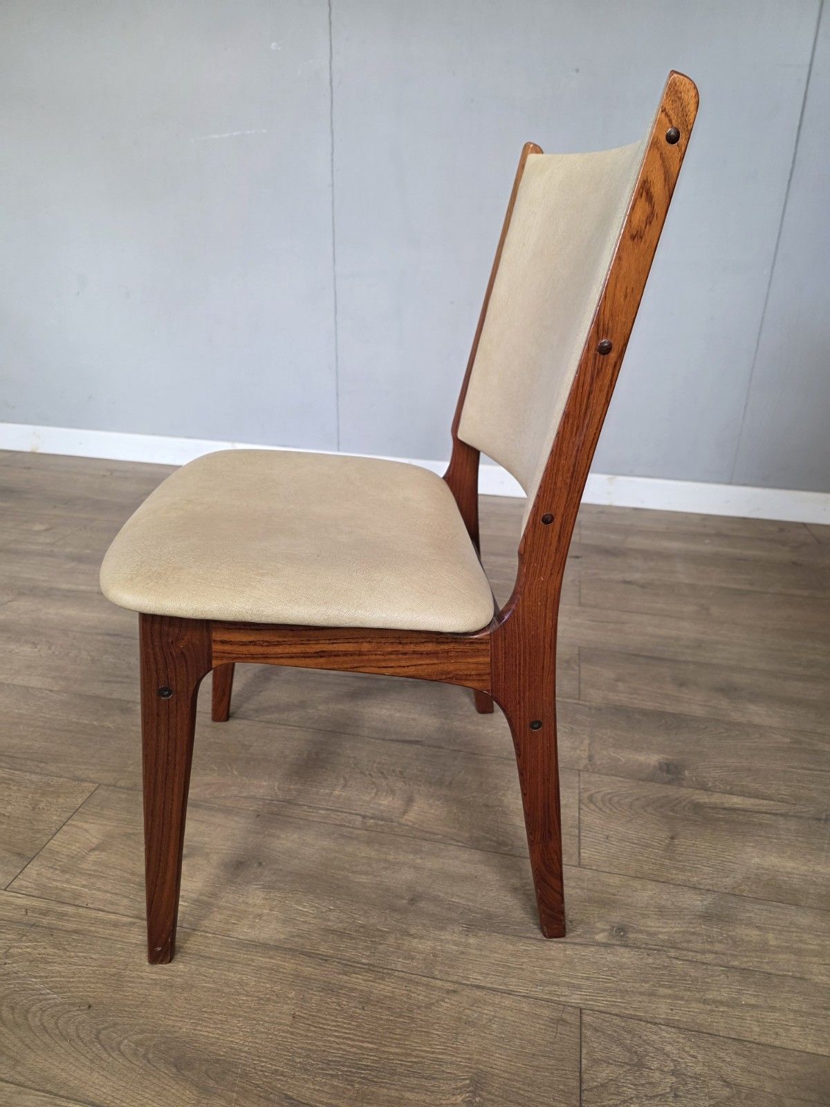 Set Of 6 Danish Rose Wood Dining Chairs Erik Buch photo buy