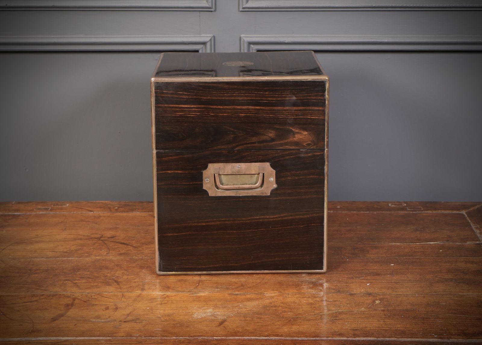 Home Decor Victorian Coromandel & Brass Mounted Decanter Box photo