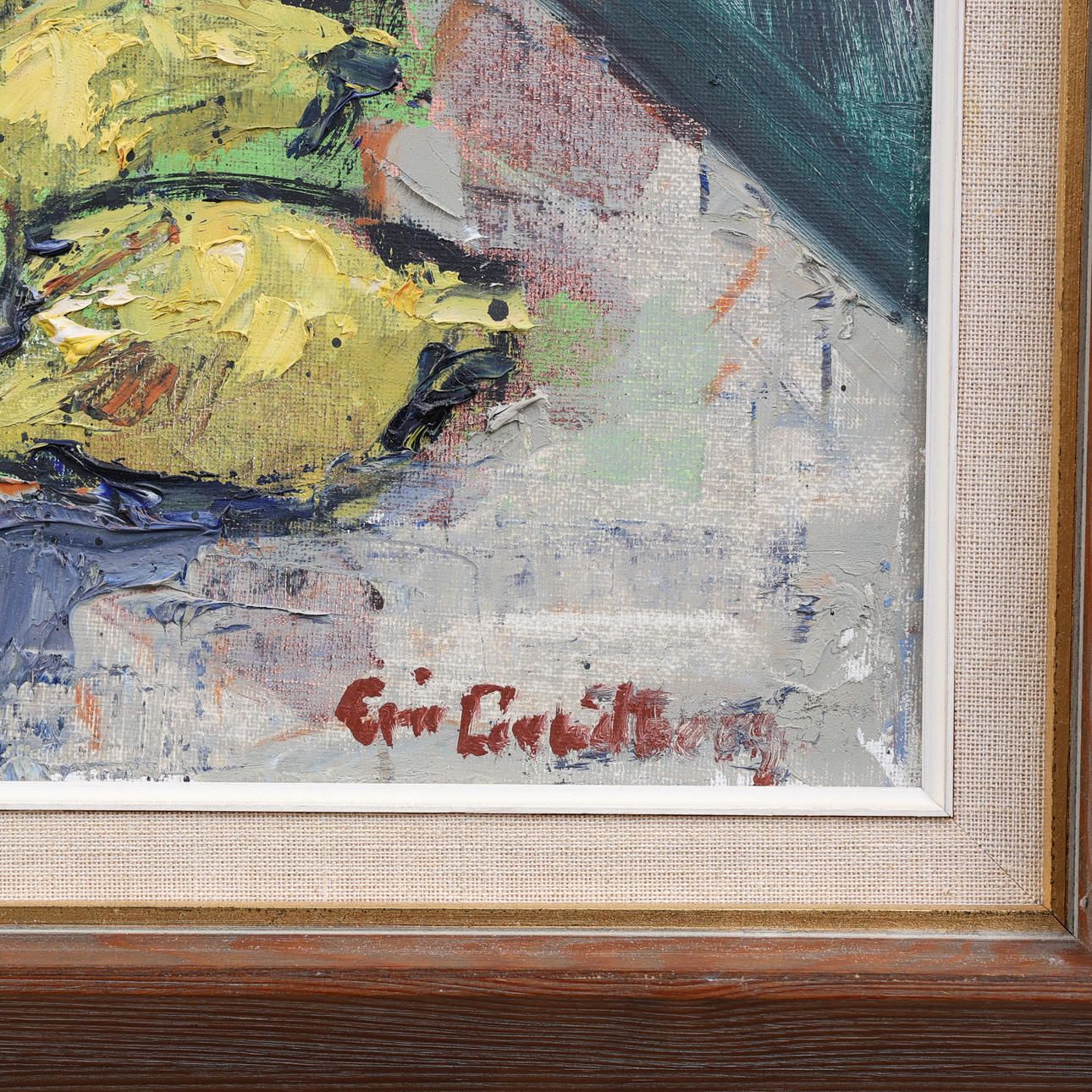 Still Life Jug And Fruit   Oil Painting By Eric Lundberg photo furniture