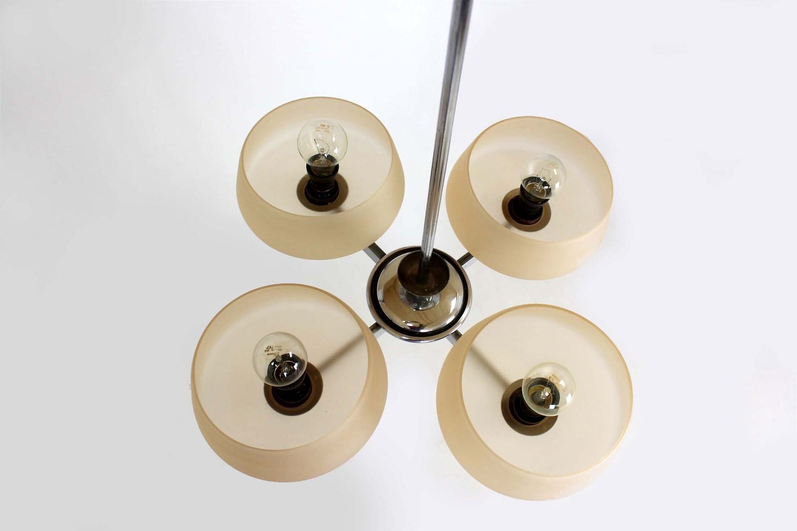 Art Deco Chrome Chandelier By Esc, Czechoslovakia, 1930s–1950s photo 480.0