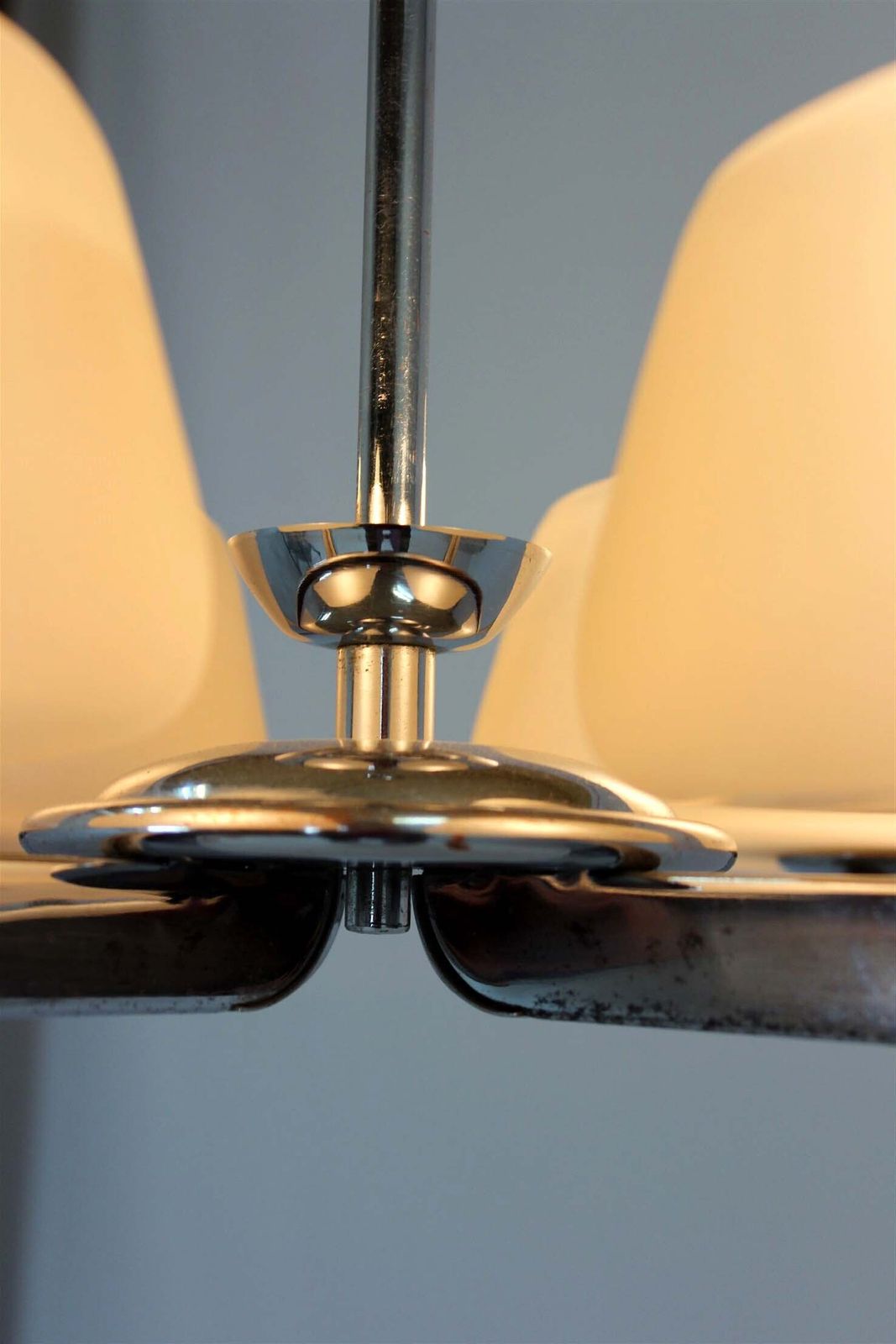 Art Deco Chrome Chandelier By Esc, Czechoslovakia, 1930s–1950s photo buy