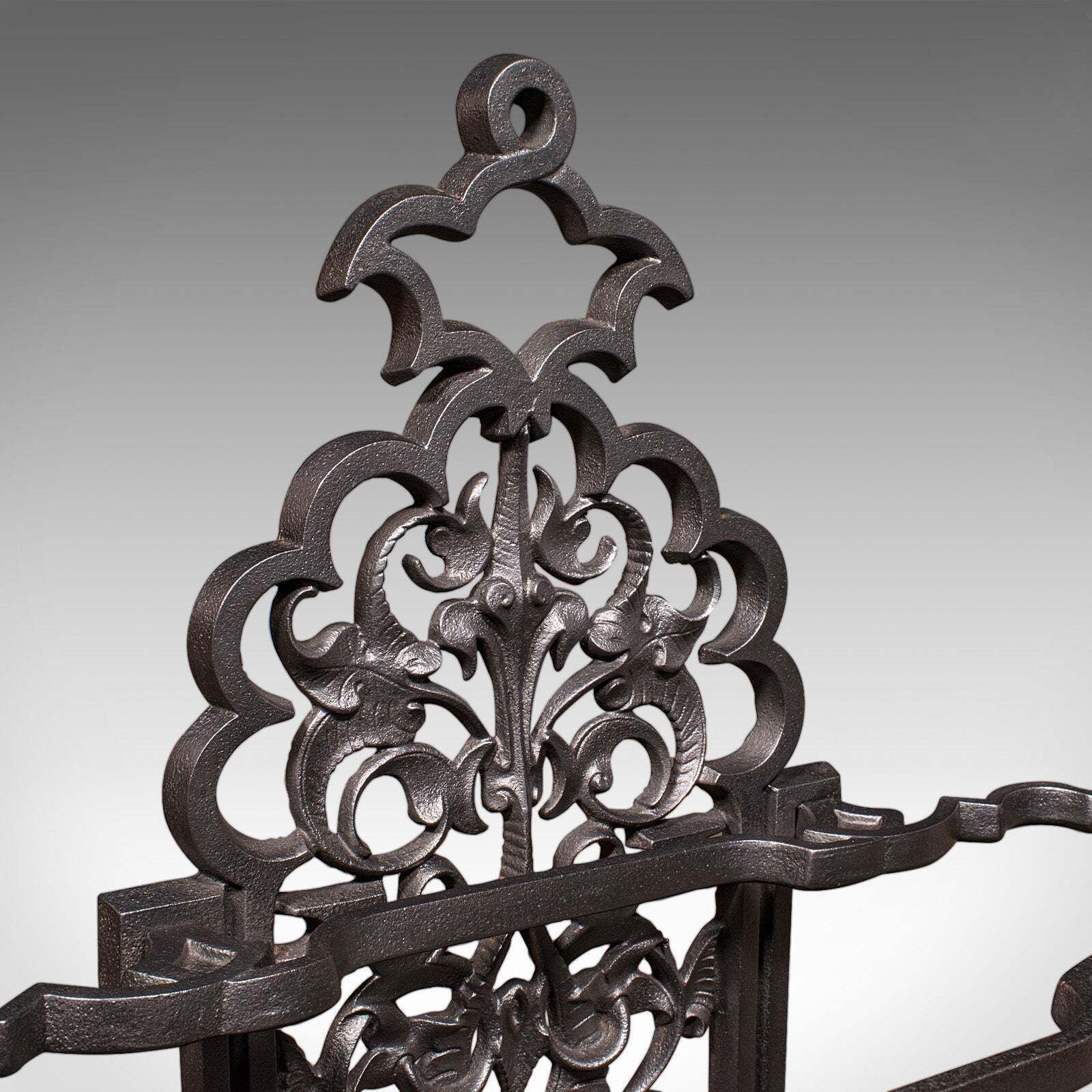 Antique Ornate Stick Stand, English, Umbrella Loop, Victorian, Jacobean Taste photo buy