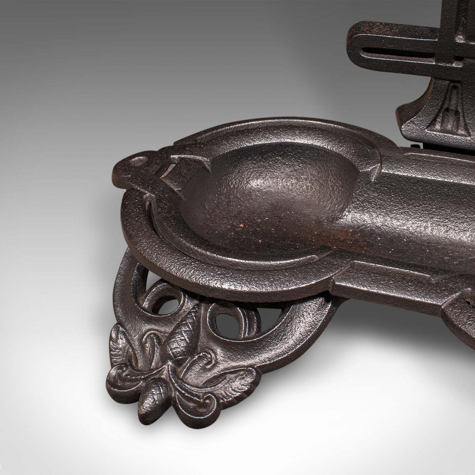 photo for sale Antique Ornate Stick Stand, English, Umbrella Loop, Victorian, Jacobean Taste