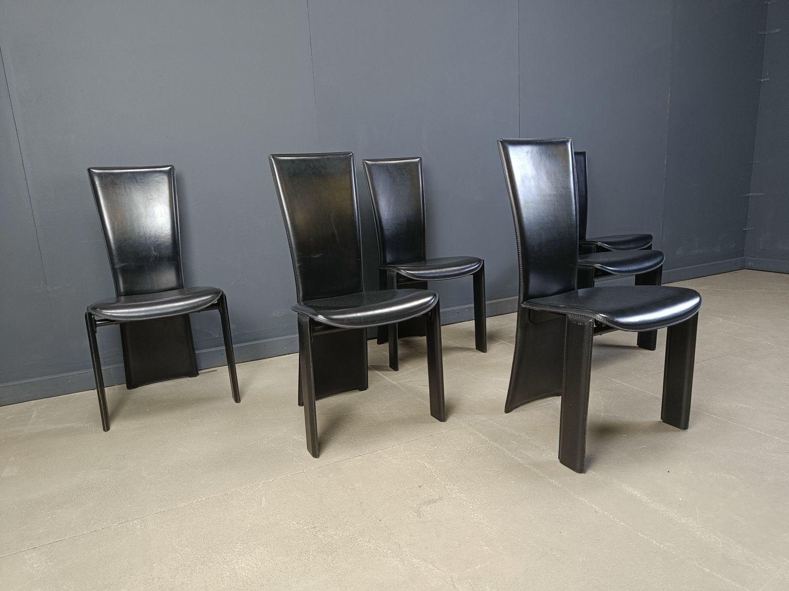 Furniture Vintage Dining Chairs By Pietro Costantini, 1980s, Set Of 6 photo