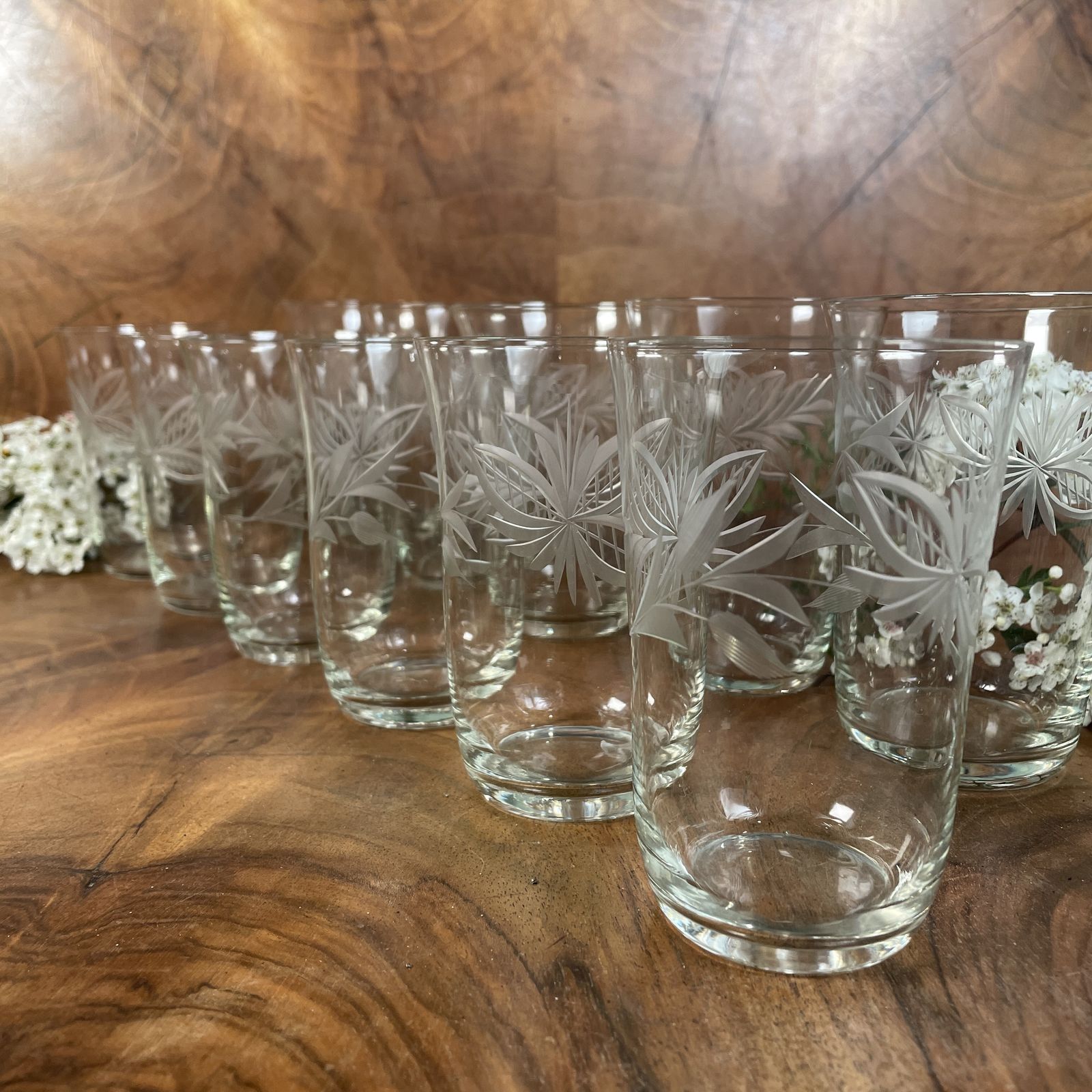 Set Of 12 French Glass Tumblers photo furniture