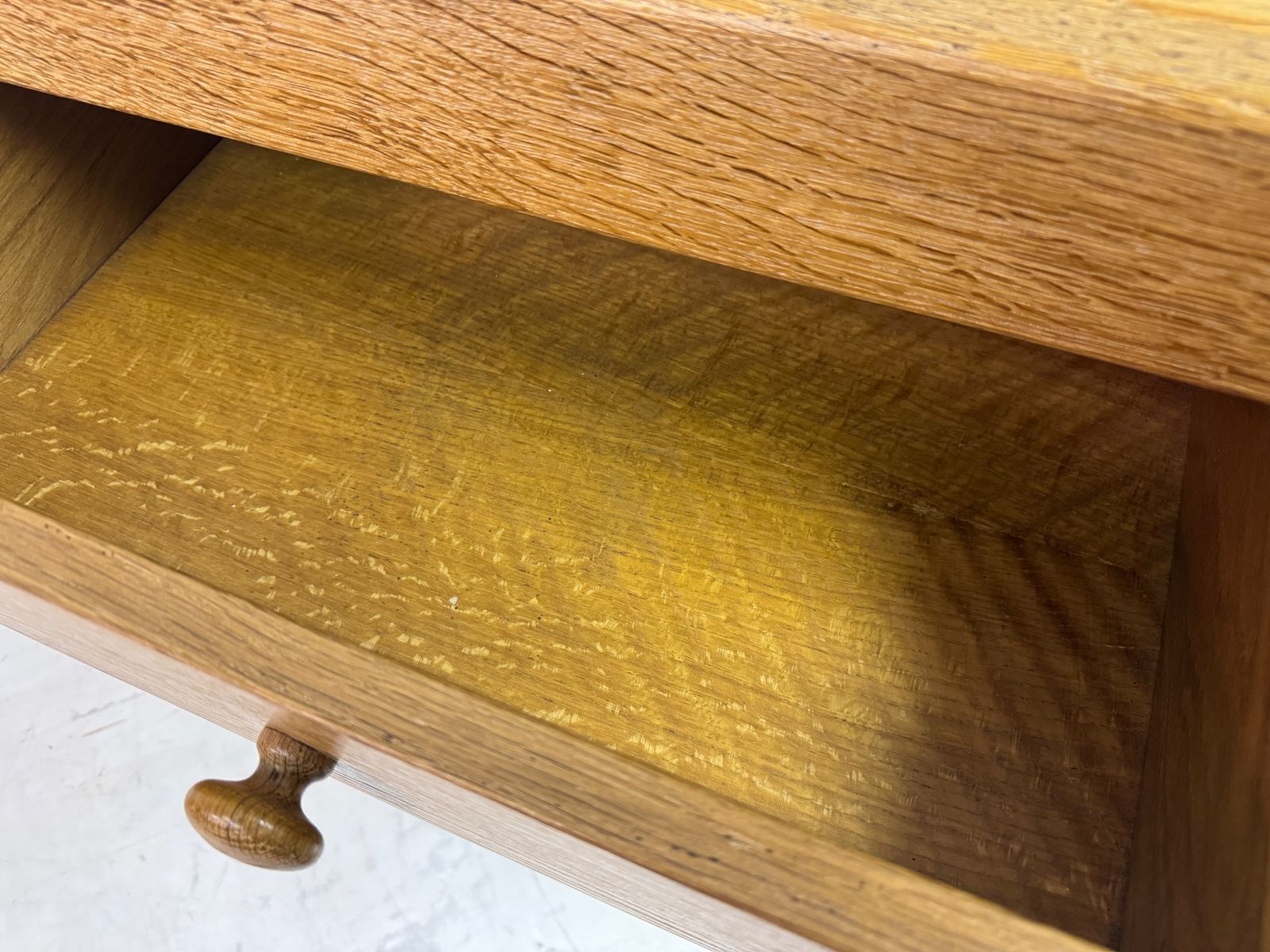 Brutalist Three Drawer Oak Chest Of Drawers photo 895.0