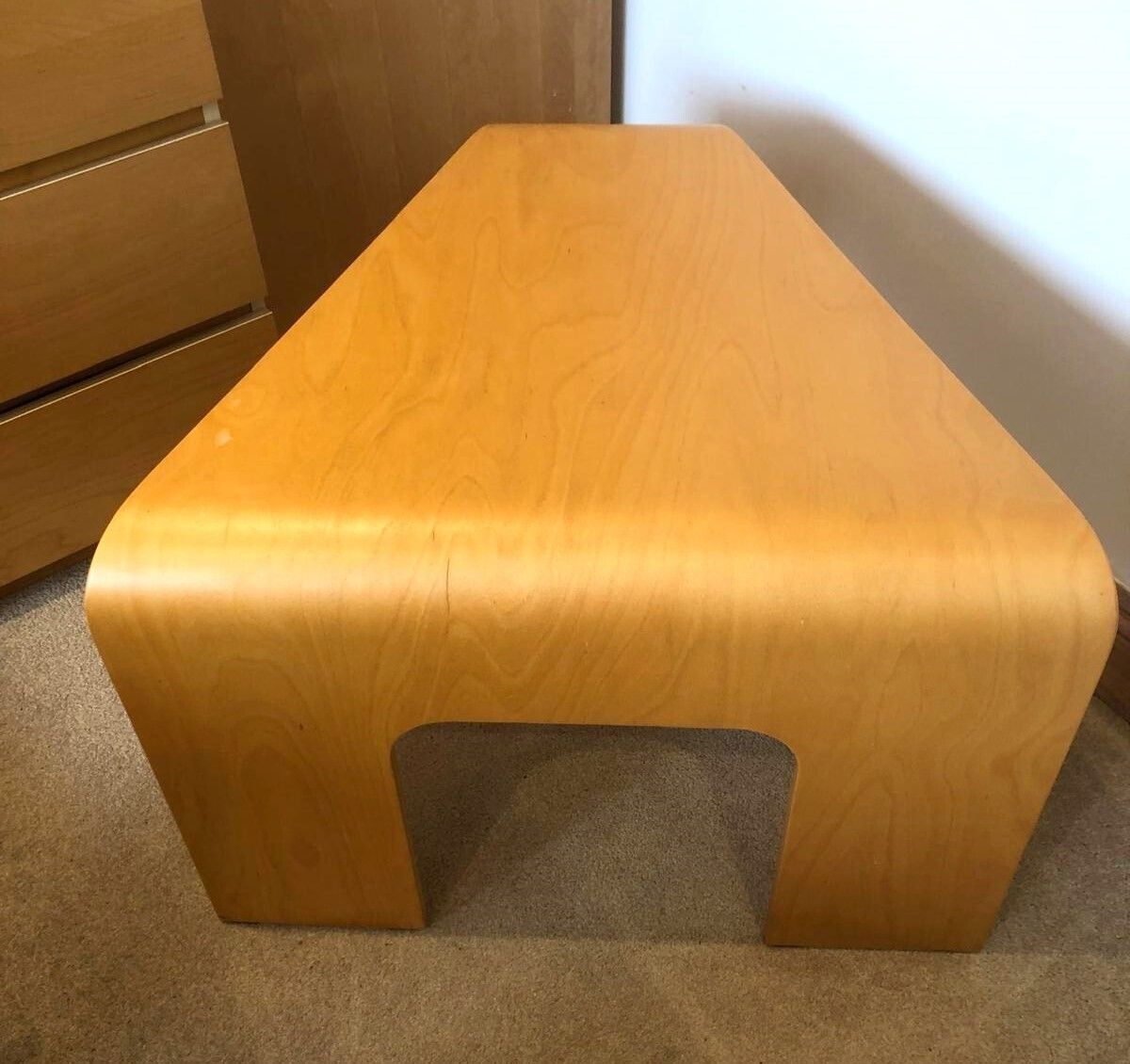 Beautiful Vintage Bentwood Ekornes Stressless Table (Another Matching Available) photo vinterior