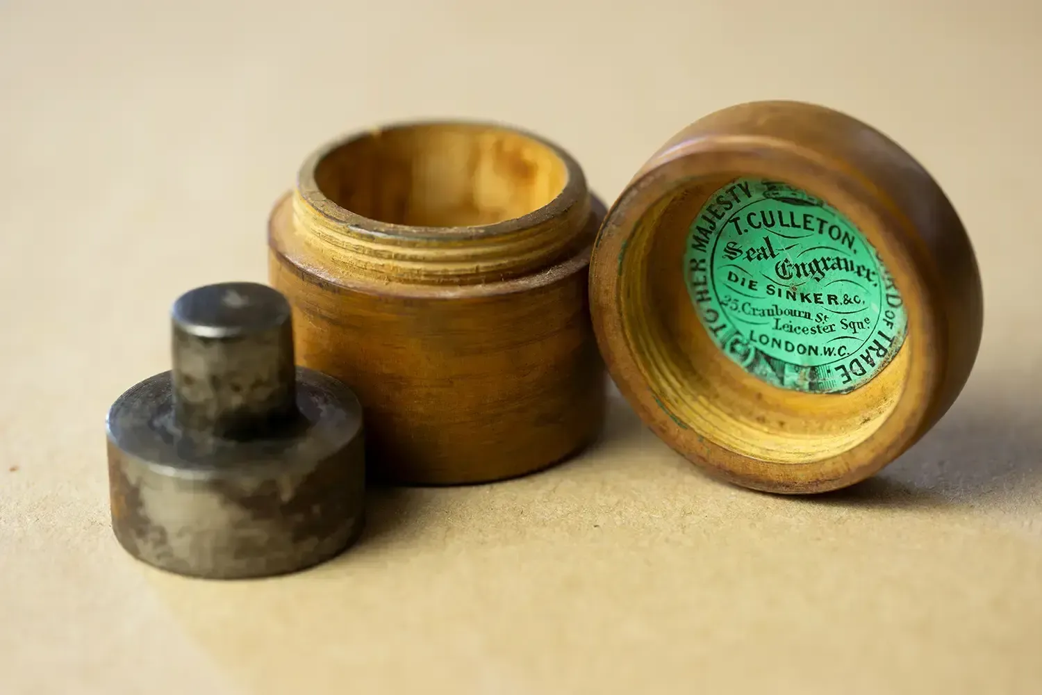 T. Culleton Seal In Turned Box – Possibly George 6th Earl Of Coventry