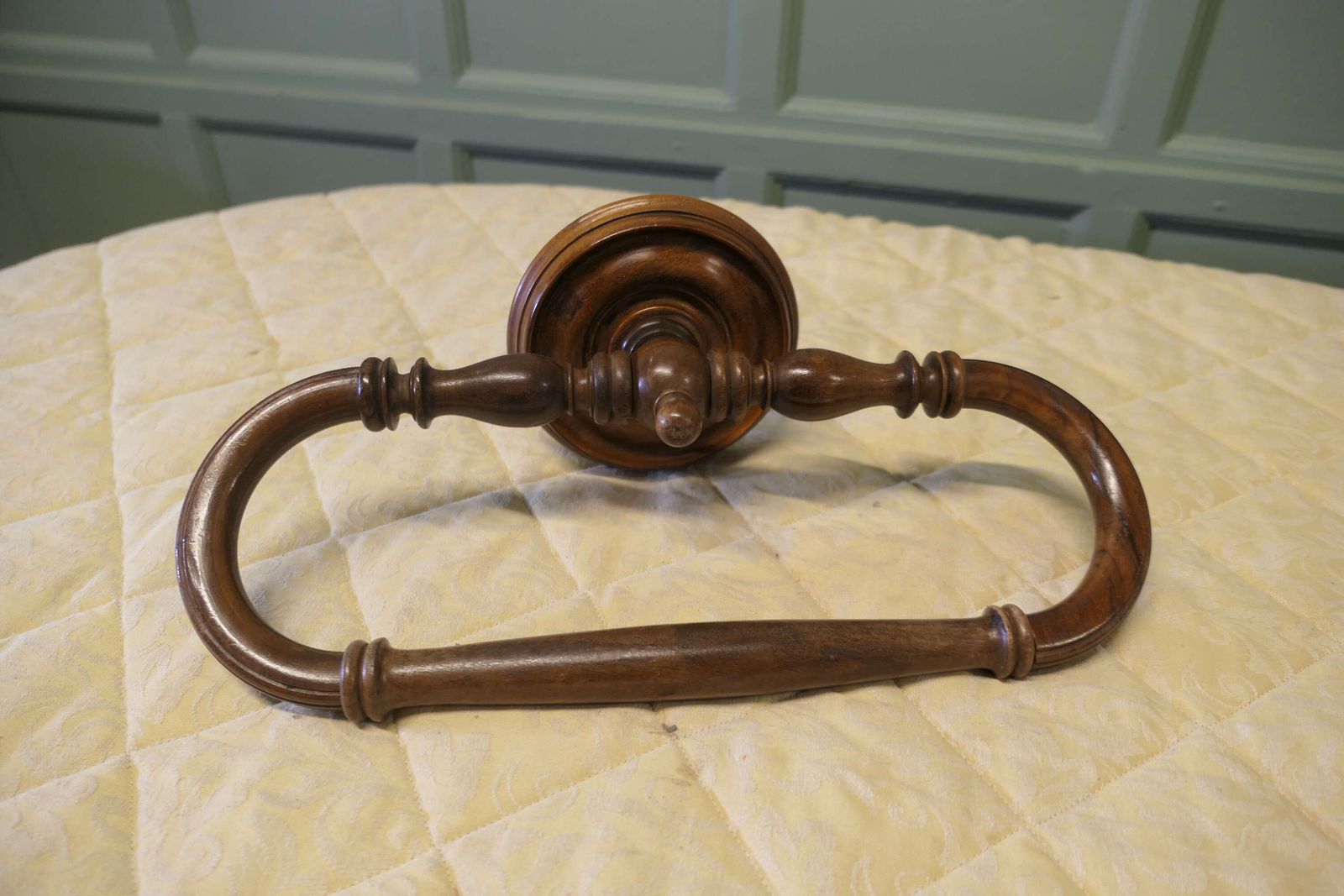 Walnut Ciel De Lit Or Bed Canopy Curtain Frame photo vinterior
