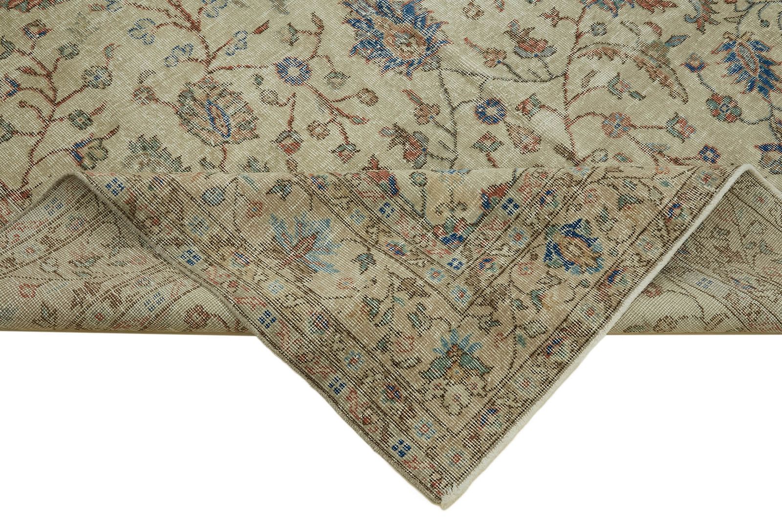 7x11 Beige Turkish Vintage Area Rug   46317 photo vinterior