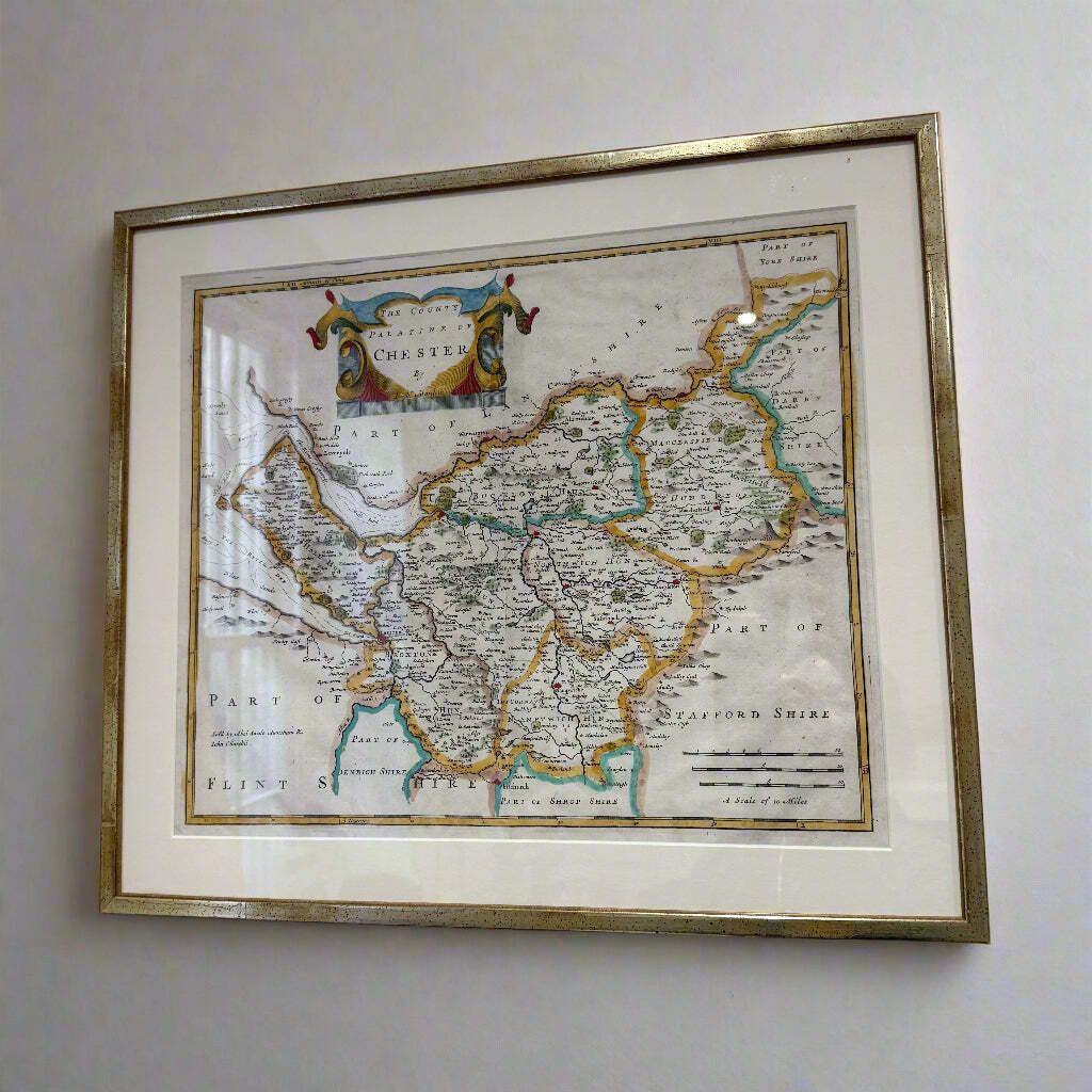 Late 17th Century Map Of Chester By Robert Morden Which Appeared In Camden’s Britannia (London: Swale, Awnshaw & Churchill, 1695)