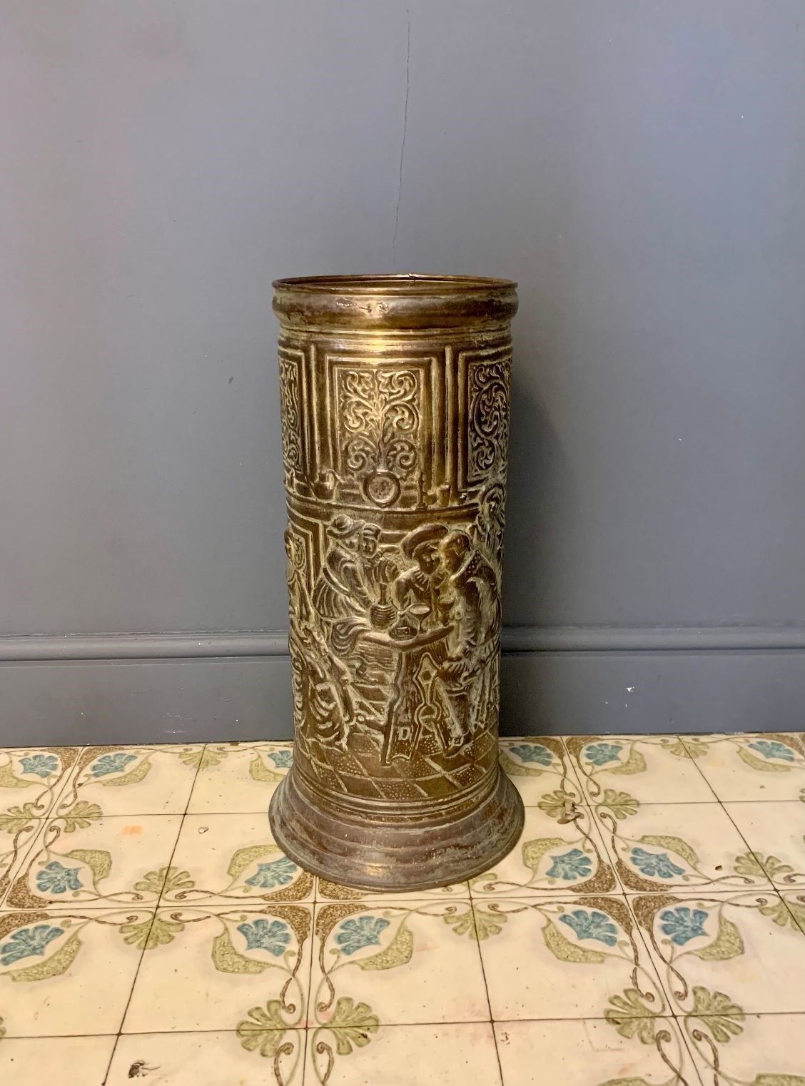 Brass Umbrella / Stick Stand, 1800s photo furniture