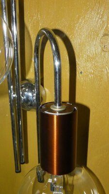 1970s Waterfall Wall Lamp Attributed To Robert Sonnemann, USA photo vintage
