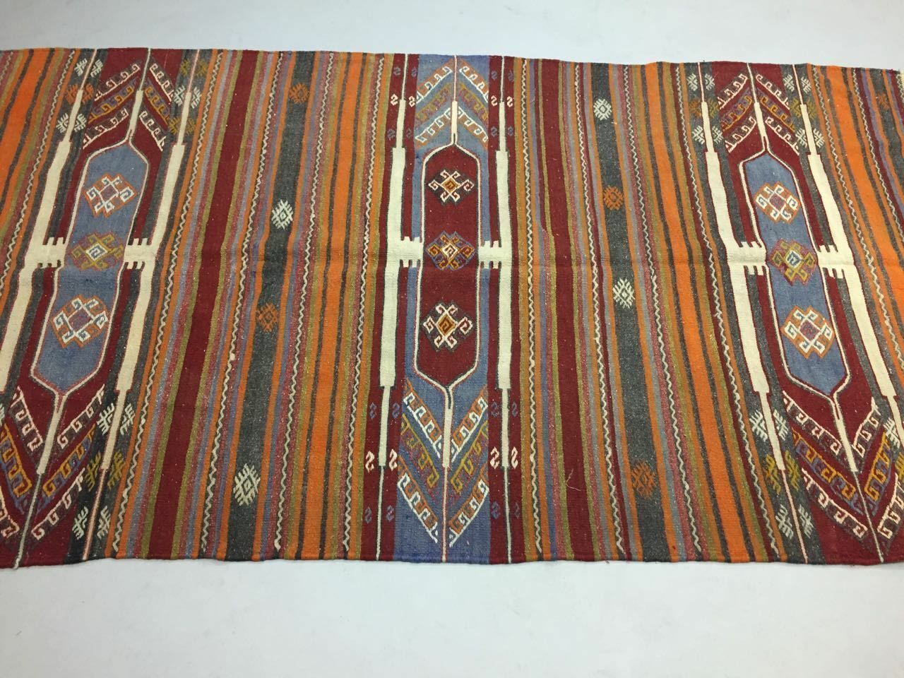 photo furniture Vintage Turkish Kilim Kelim Rug 283x160cm Shabby Chic Wool, Country Home, Large