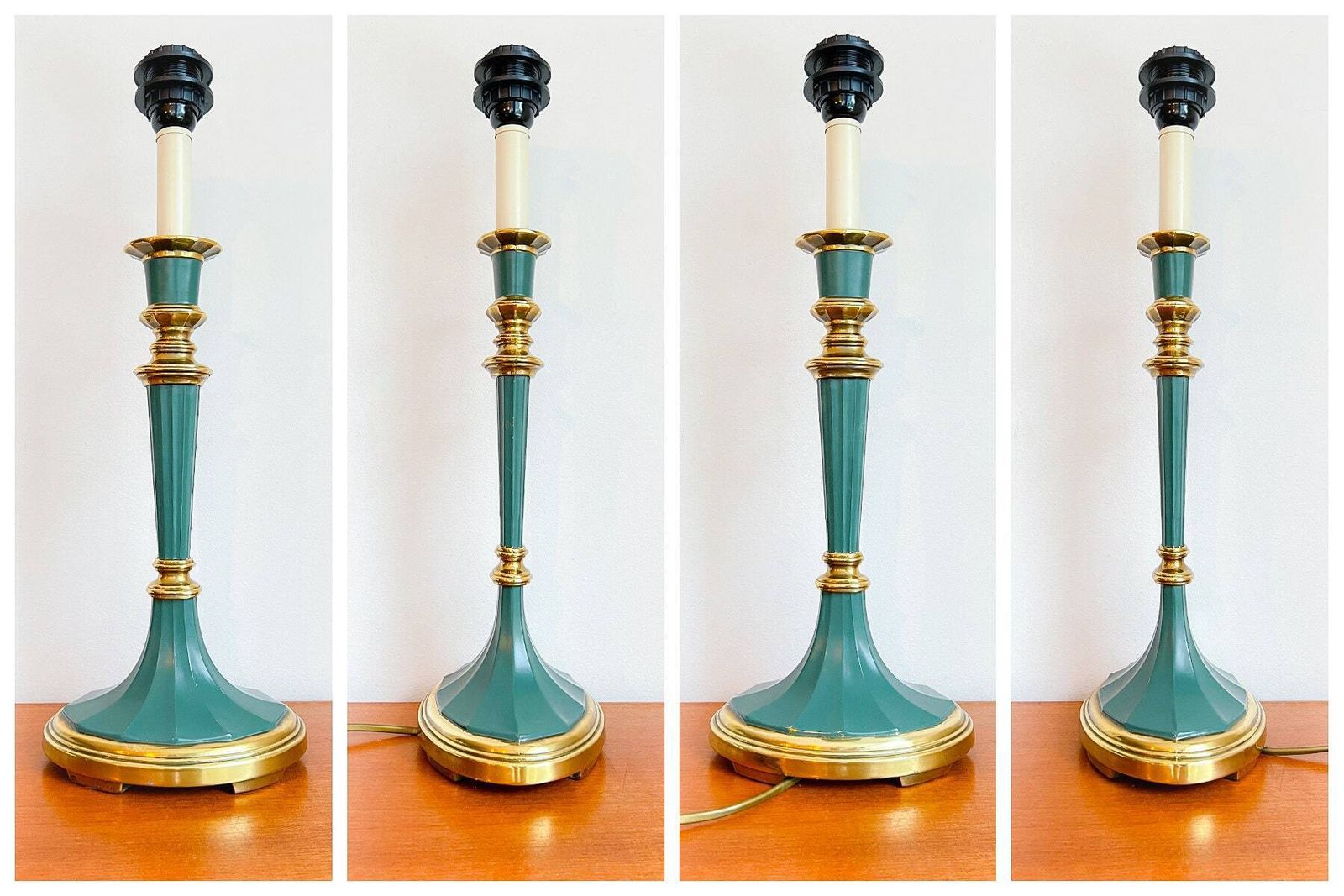 Vintage Xl Tafellamp Van Kullmann, Nederland – Messing – Mid Century – Regency – Empire photo 286.0