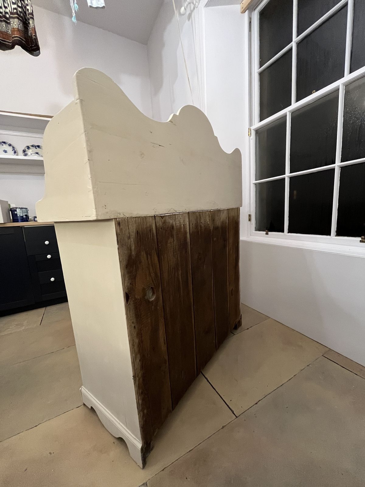 Rare Antique Pine Cupboard, 7 Drawer Dresser, Farrow And Ball Painted photo 725.0