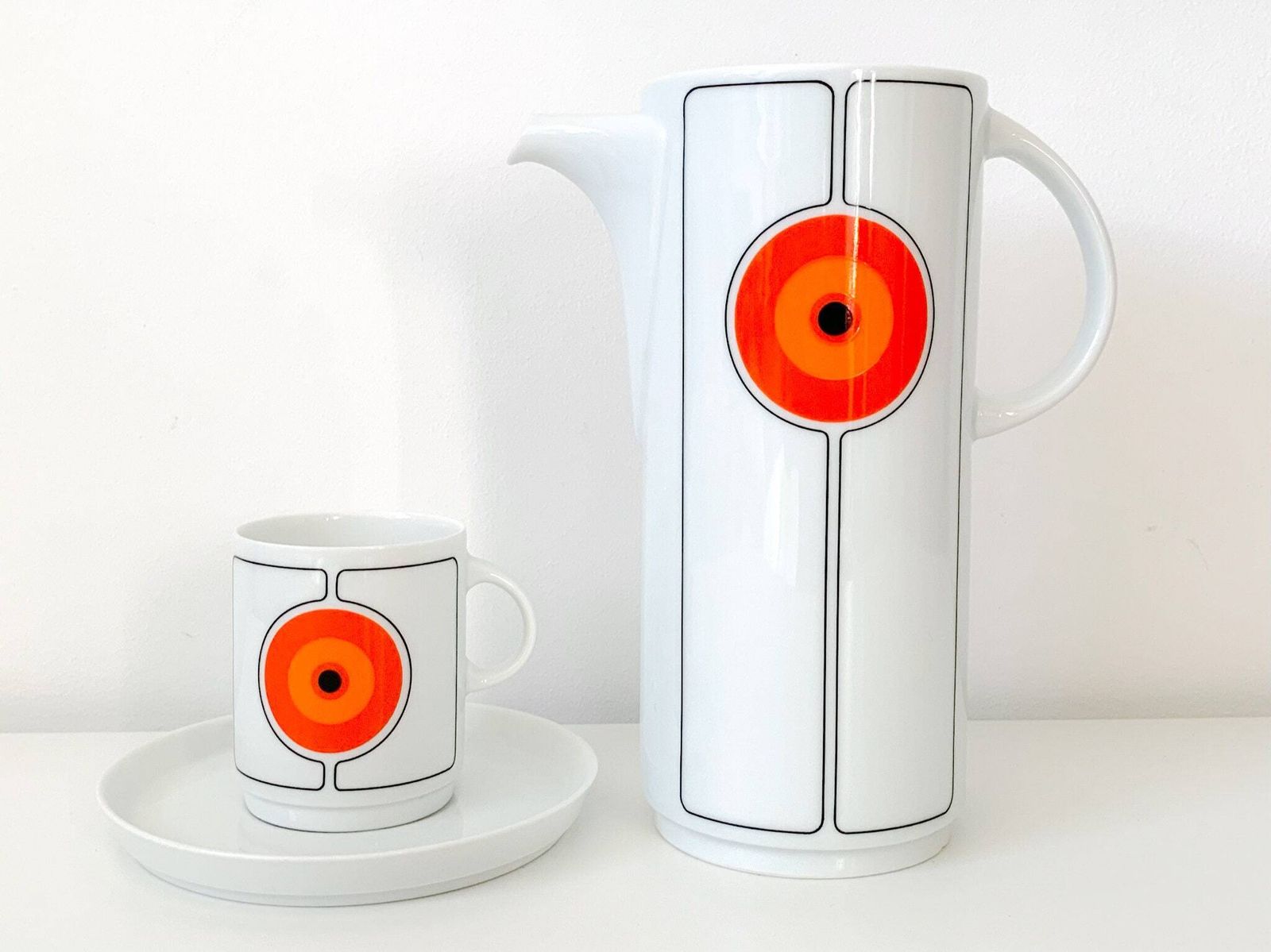 Thomas Rosenthal Eclipse, Collector's Item, Set Van 2x Kop + Schotel photo for sale